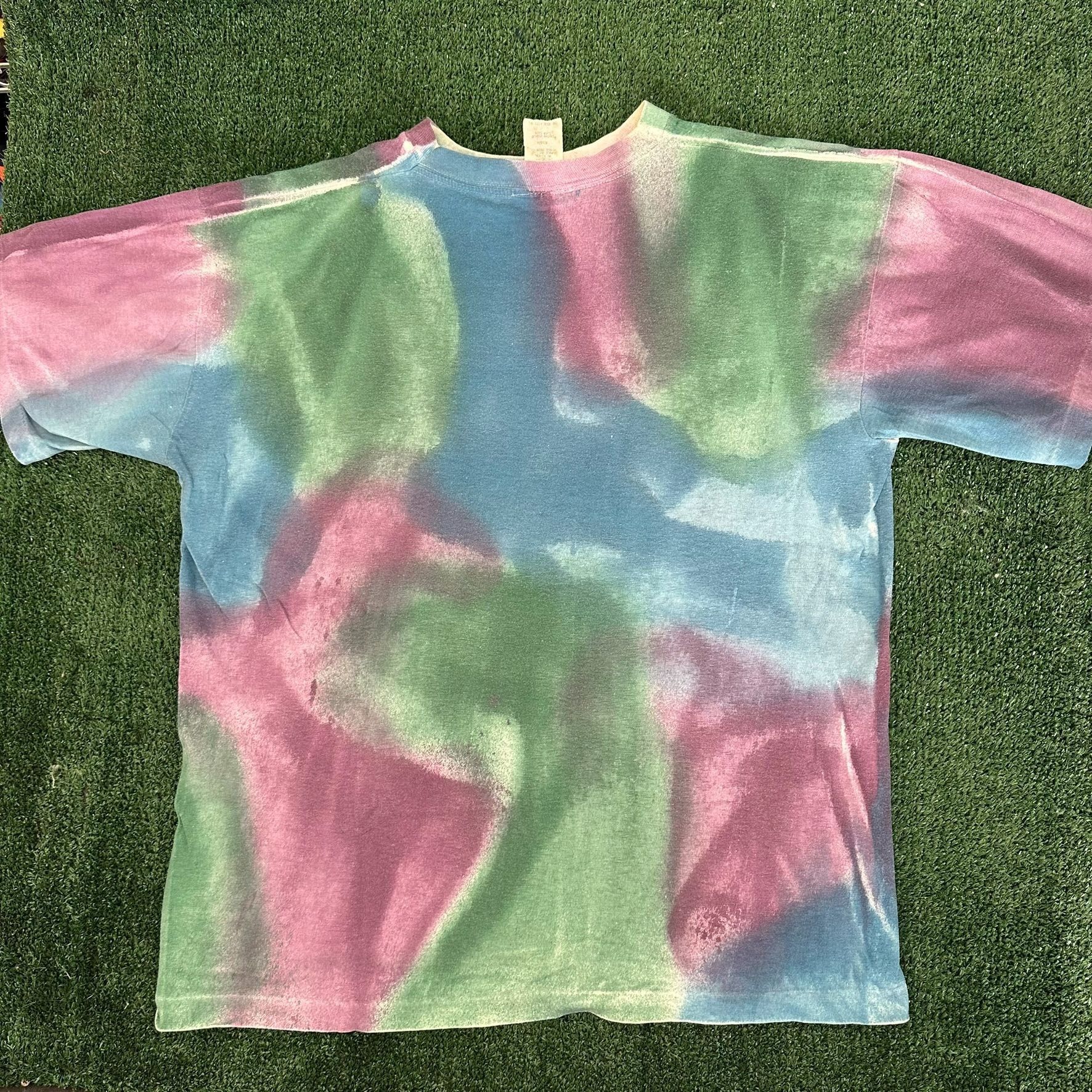 Vintage Vintage 90s Busch Gardens T-Shirt Tie Dye Jaguar Nature Tee Size US L / EU 52-54 / 3 - 6 Thumbnail