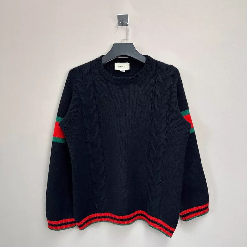 Gucci Classic Red Green Stripe Sweater - dmc