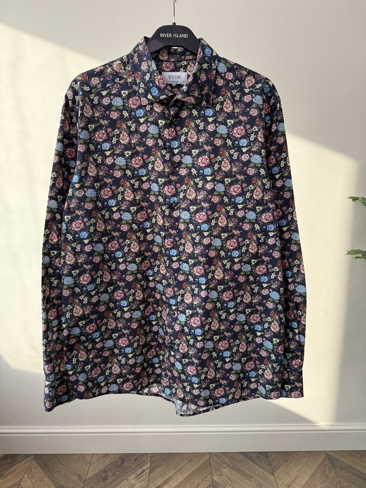 Eton Vintage ETON Floral All Over Print Button up shirt Size US M / EU 48-50 / 2 - 2 Thumbnail