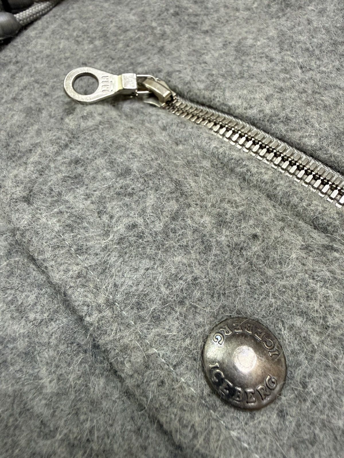 Iceberg Vintage 90s Iceberg Tunes Riri Opti Zipper Wool Jacket Hodie Size US XL / EU 56 / 4 - 7 Thumbnail