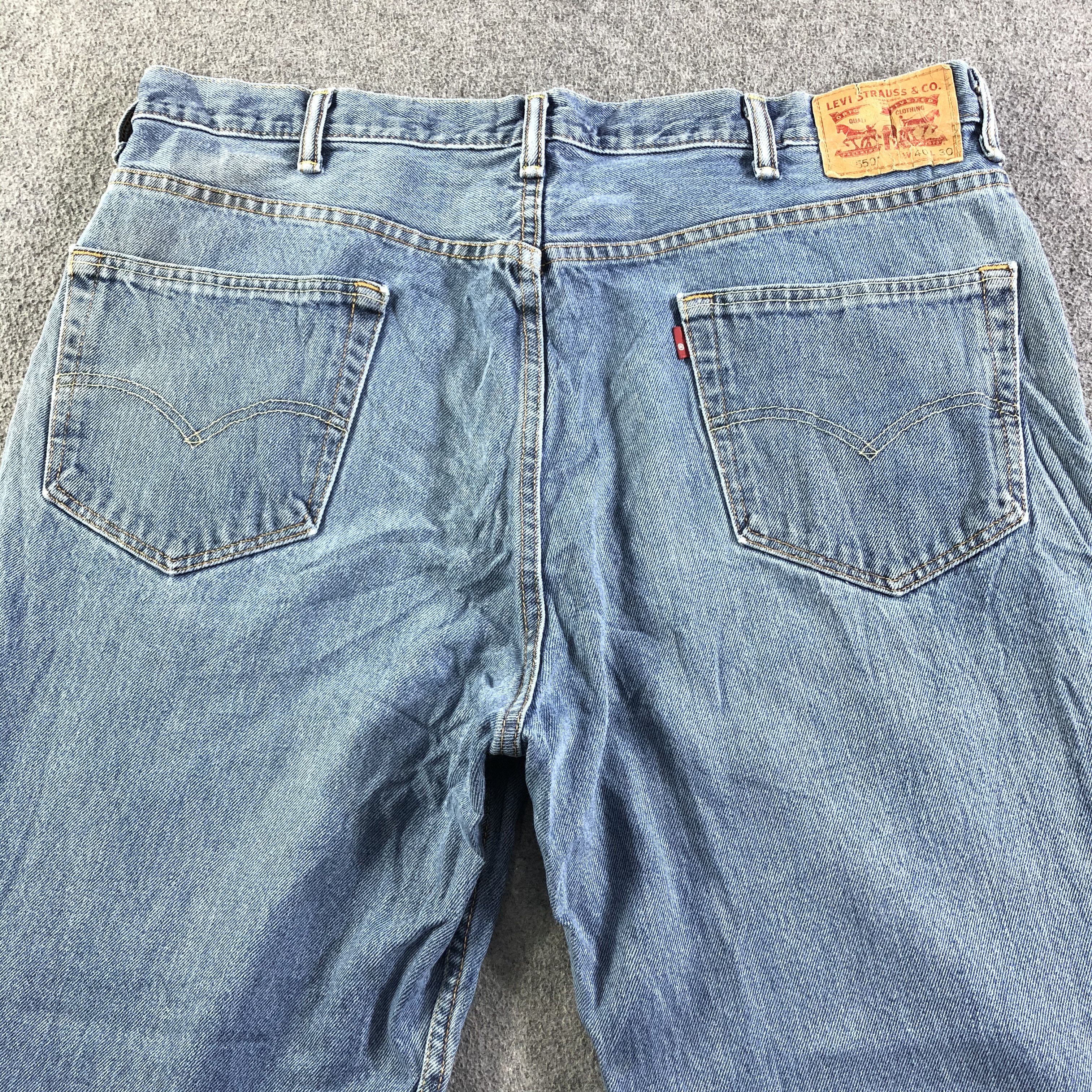 Levi's Vintage Blue Wash Levis 550 Jeans-J4282 Size US 40 / EU 56 - 4 Thumbnail