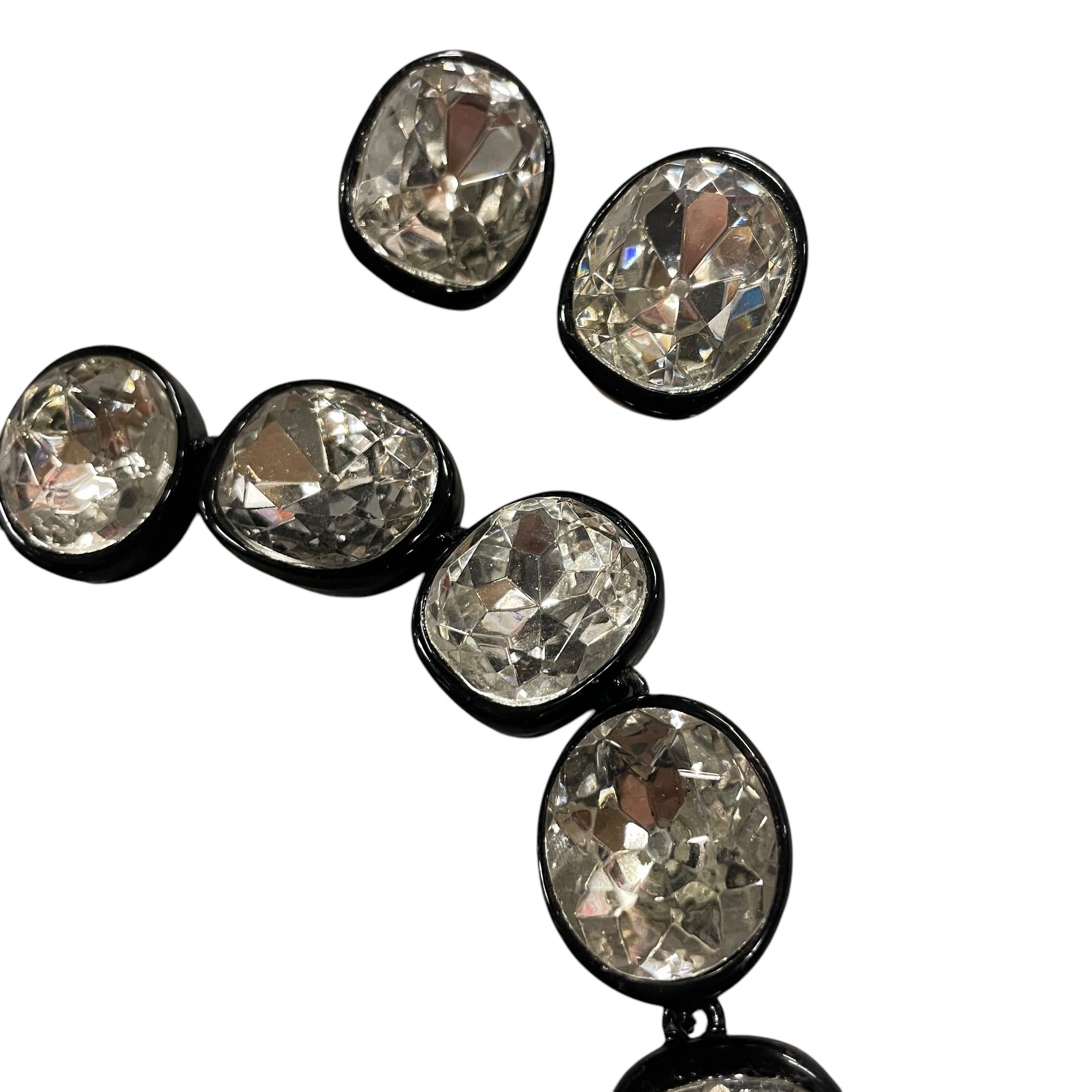 Other Vintage Jumbo Jewel Necklace & Clip-Ons Cocktail Jewelry Set Size ONE SIZE - 3 Thumbnail