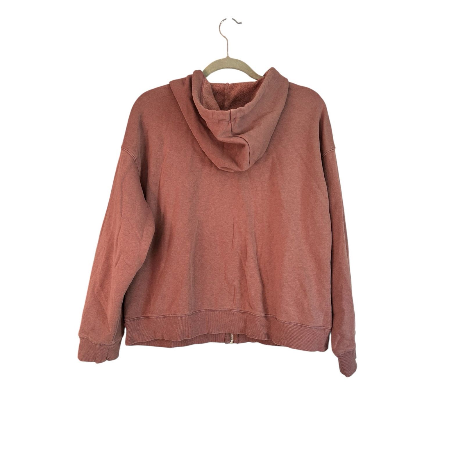 Old Navy Old Navy Full Zip Spell Out Hoodie Sweatshirt Abalone Pink M Size M / US 6-8 / IT 42-44 - 1 Thumbnail