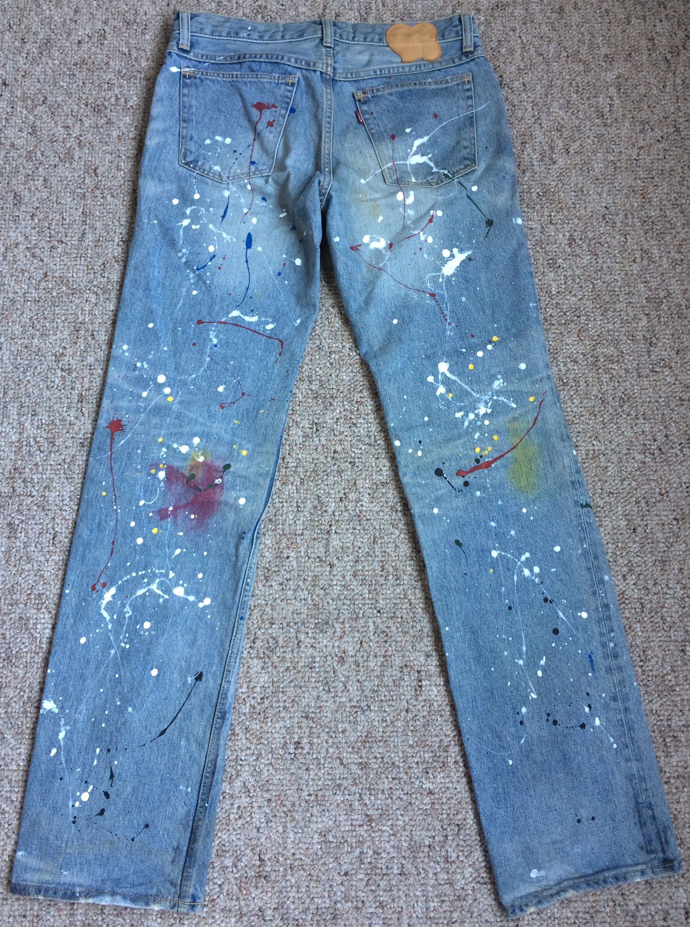 Number (N)ine SS06 Painted Denim Size US 30 / EU 46 - 6 Thumbnail