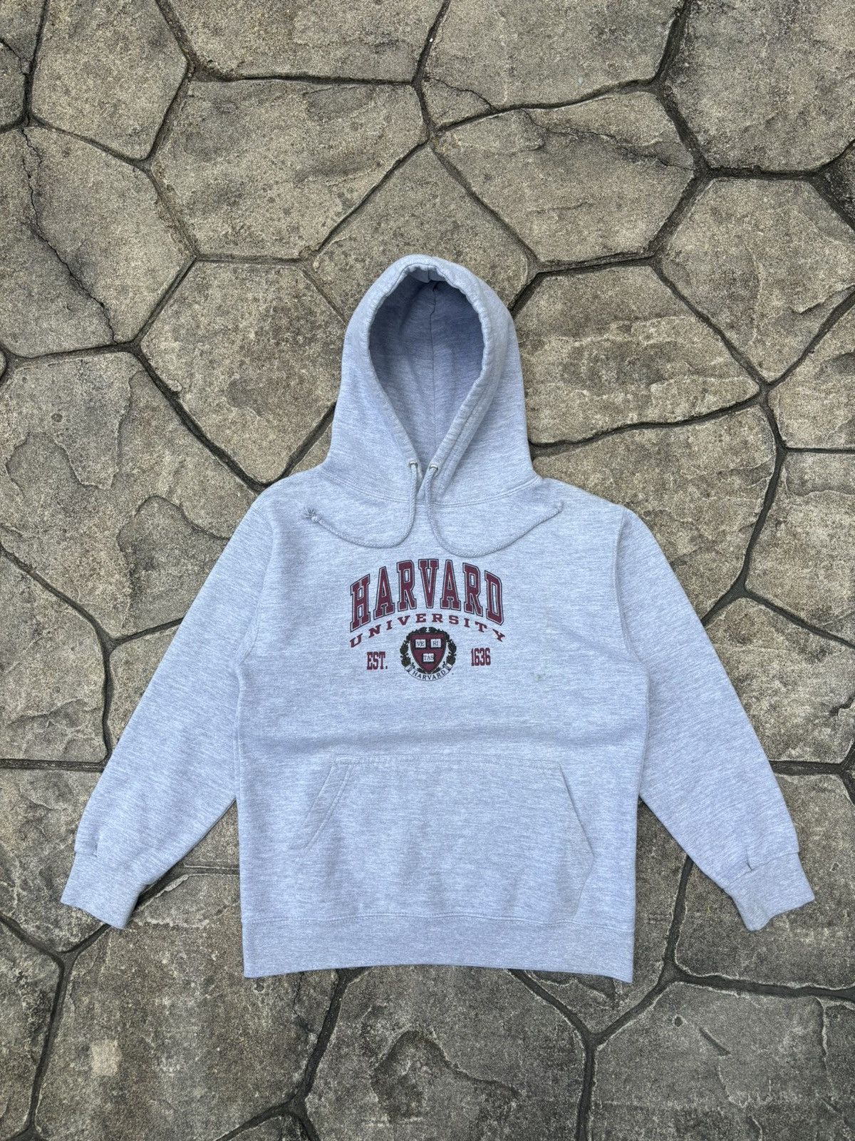 Vintage Y2K Harvard Crest Grey Casual Hoodie Size US S / EU 44-46 / 1 - 1 Thumbnail