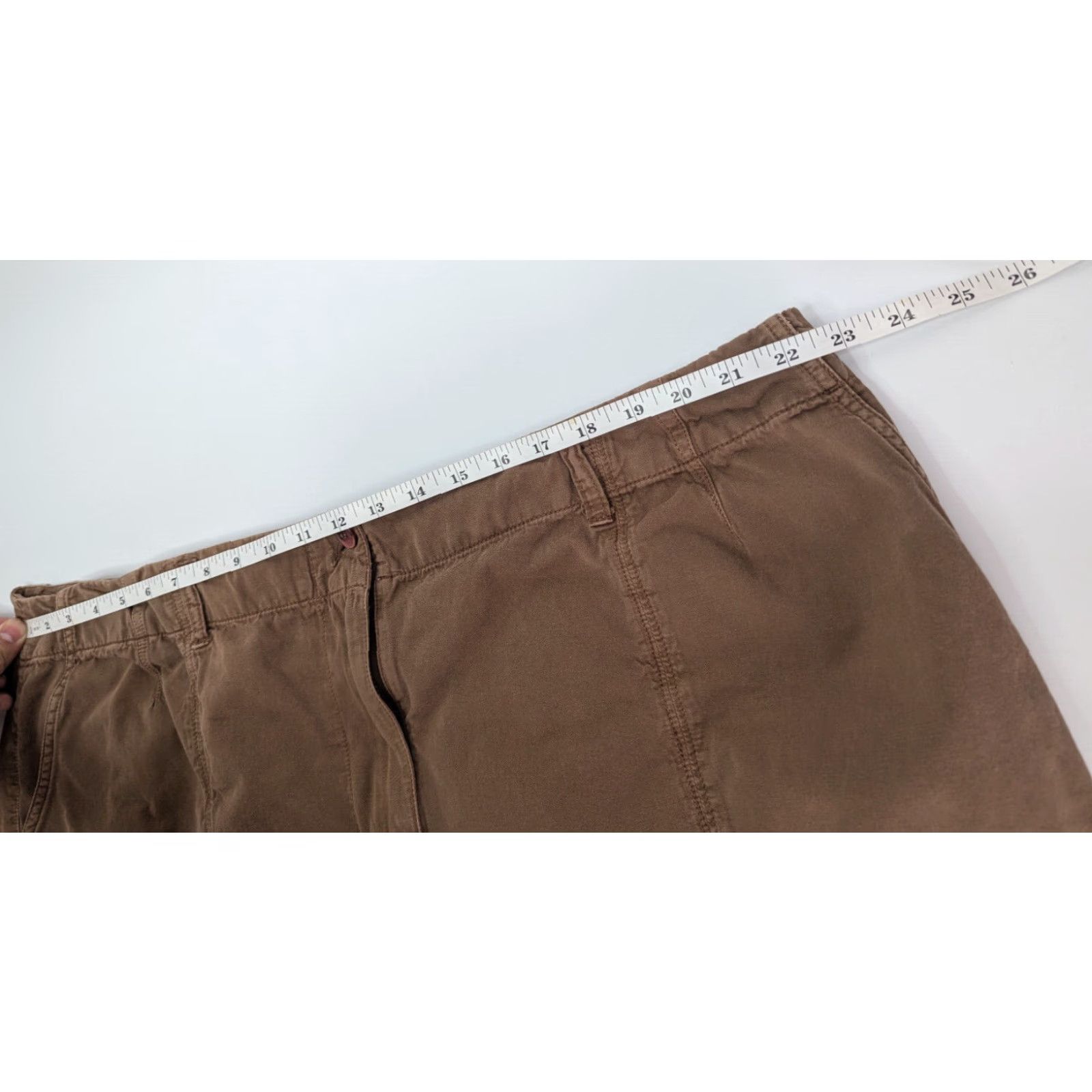 The Territory Ahead Territory Ahead Womens Shorts Bermuda Hiking 100% Cotton Brown Size 14 Wide Leg Casual Activewear Size 36" / US 14 / IT 50 - 5 Thumbnail