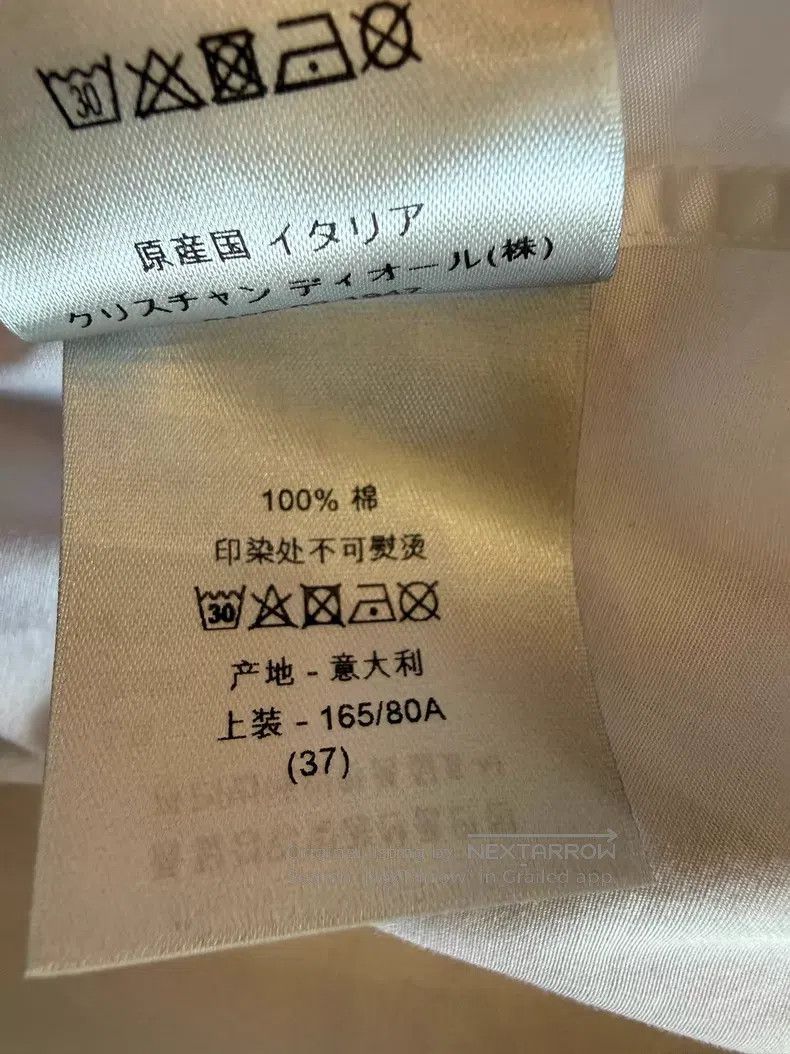 Dior Dior Size 37 1947 letter printed long-sleeved shirt Size US XXS / EU 40 - 7 Thumbnail