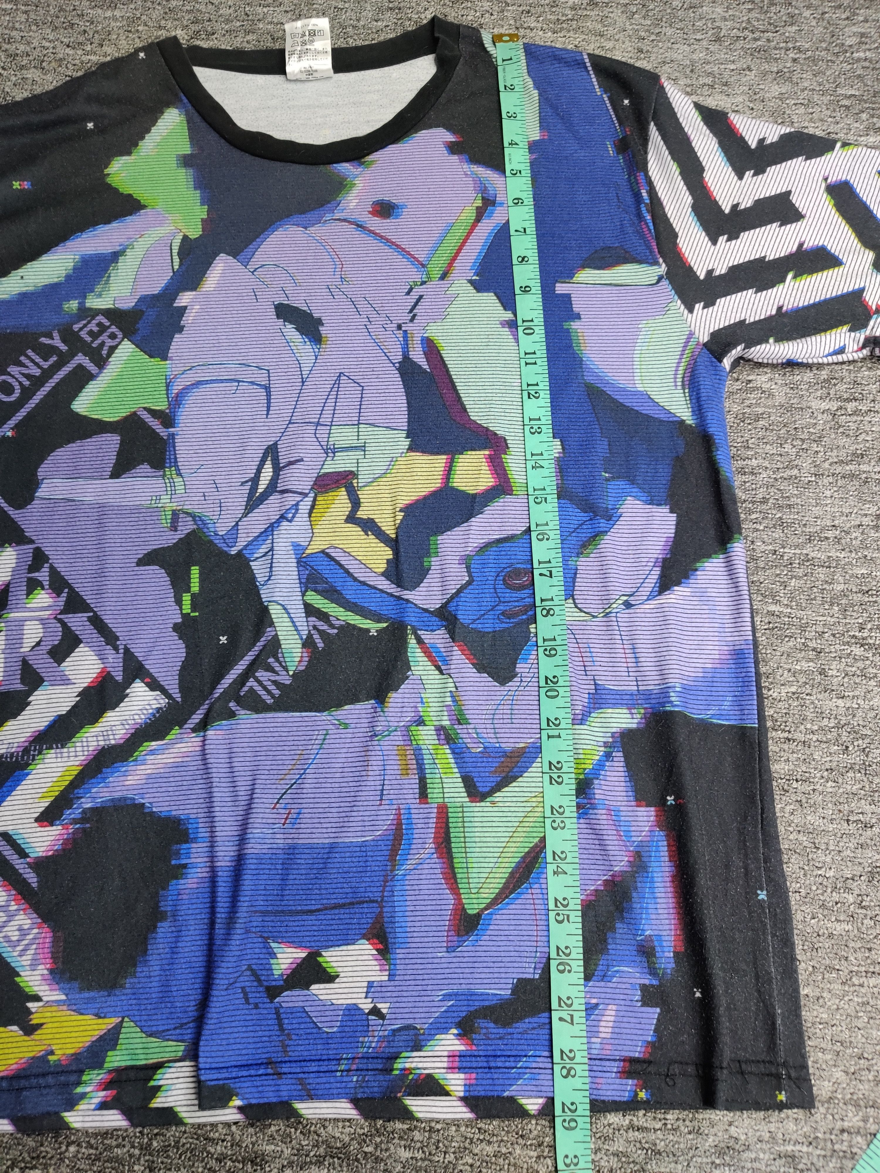 Anime Vintage Evangelion Nerv Eva-01 Overprint Tee Tshirt Size US XL / EU 56 / 4 - 9 Thumbnail