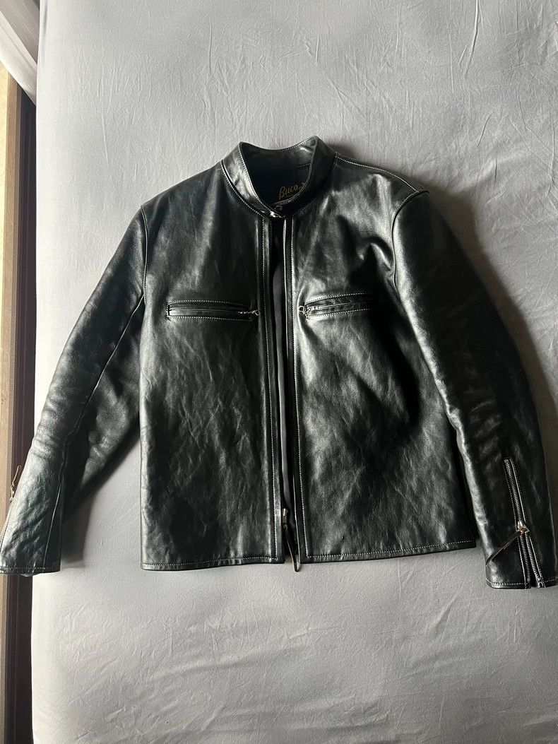 The Real McCoy's The Real McCoy's J100 Buco Tea Core Horse Leather Biker Jac Size US L / EU 52-54 / 3 - 1 Thumbnail