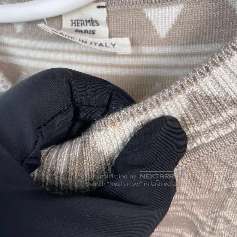 Hermes Hermes Grey Cashmere Sweater Size XS / US 0-2 / IT 36-38 - 6 Thumbnail