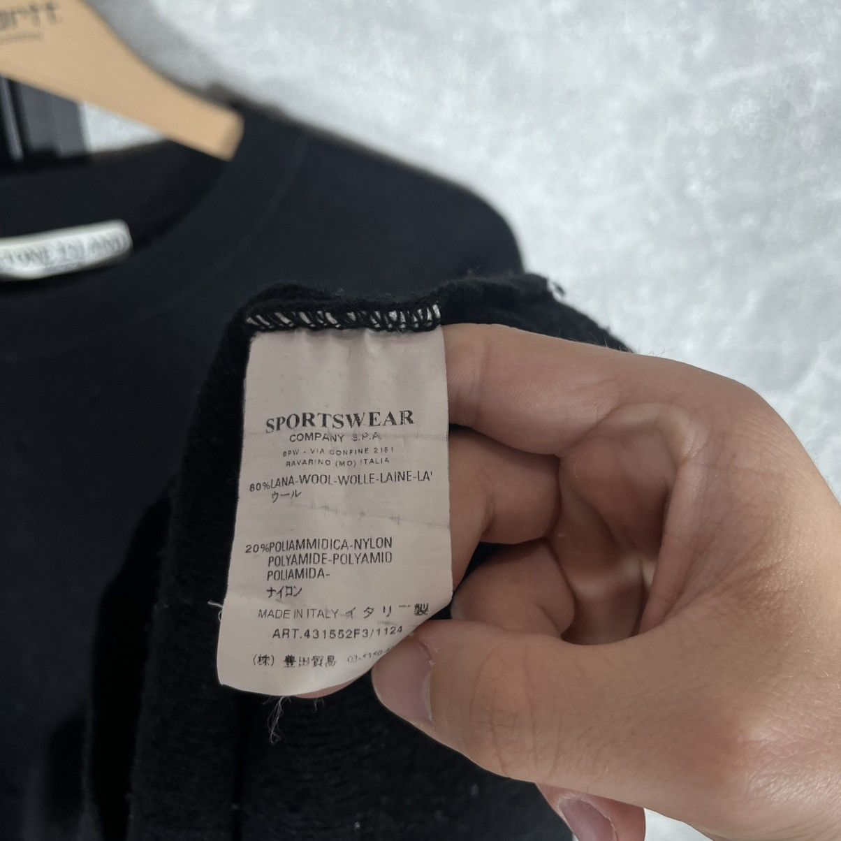 STONE ISLAND 00s VINTAGE ARCHIVE WOOL KNIT SWEATER CASUAL