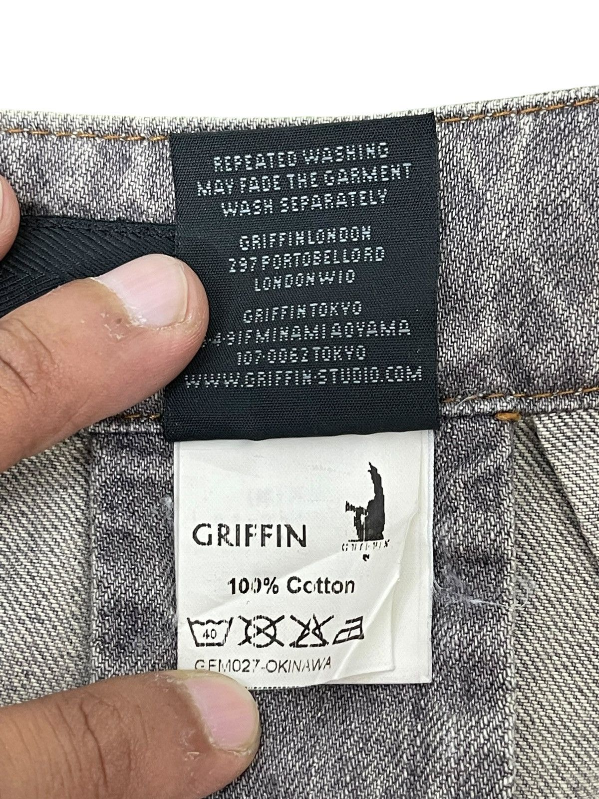 Griffin Slim Jeans Griffin Italy 8🟦9 Size US 32 / EU 48 - 12 Thumbnail