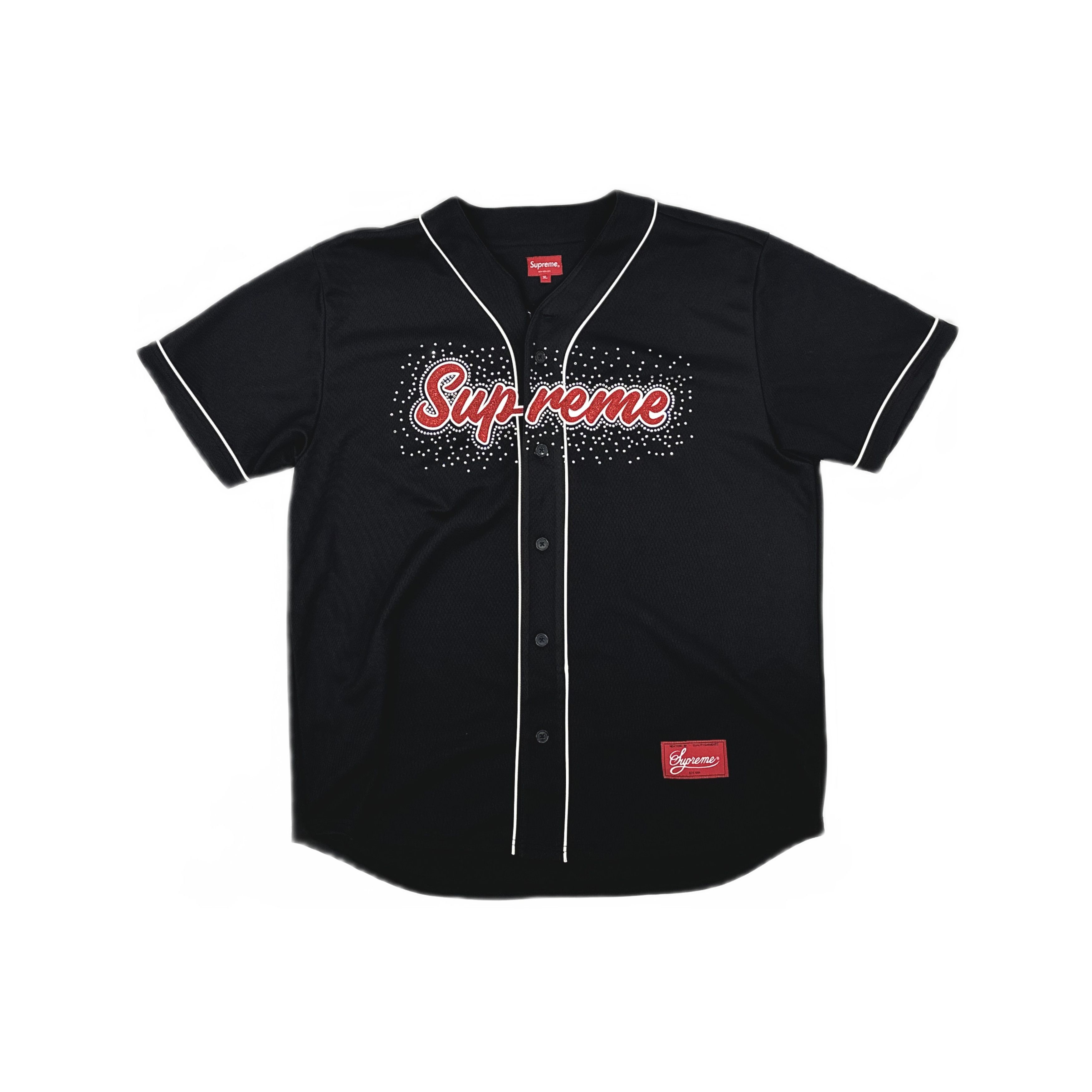 Supreme × Vintage Supreme Cursive Logo Baseball Top Jersey 2002