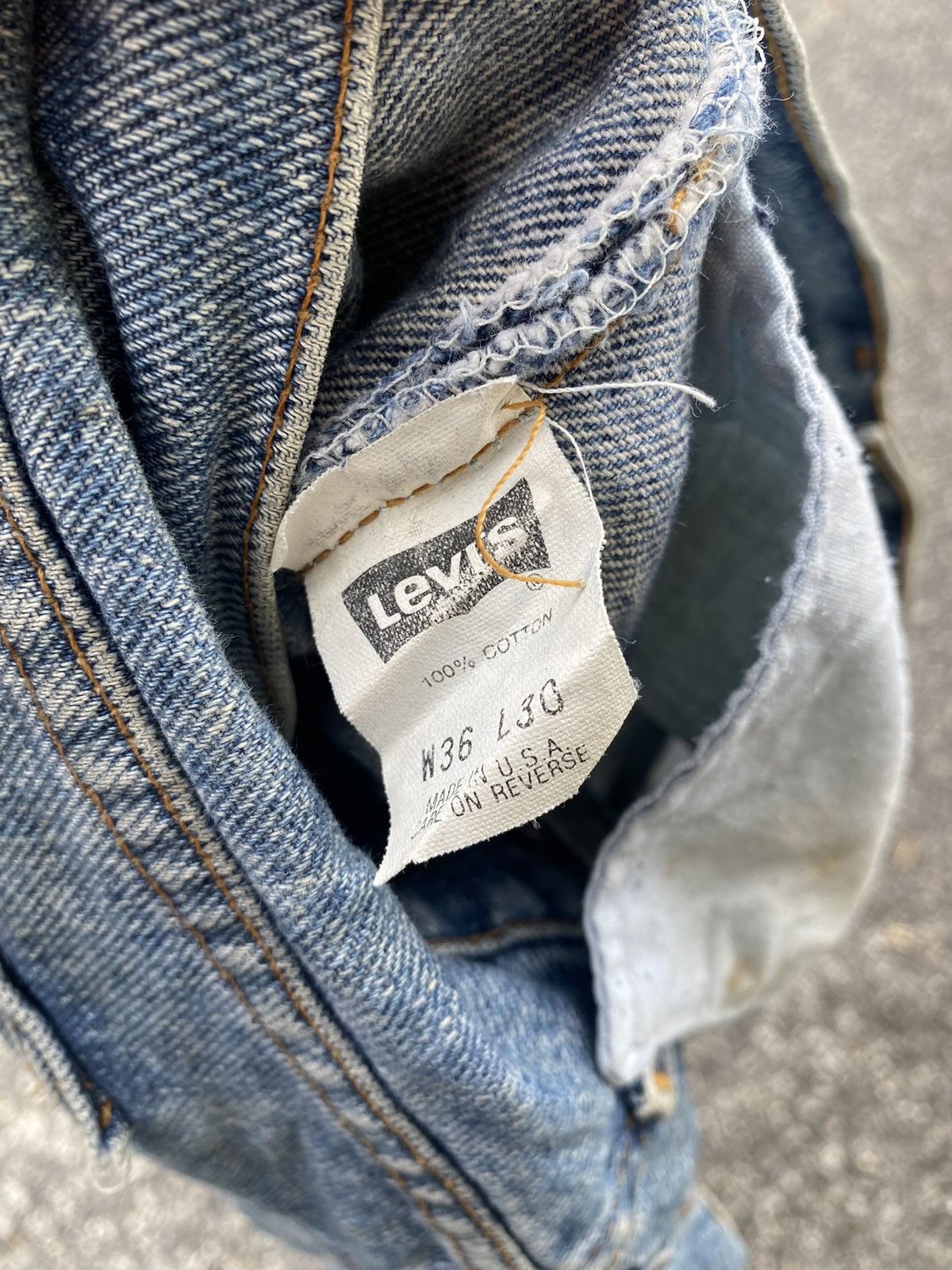 Levi's × Vintage Vintage Levis 505 Single R Straight Cutting Size US 36 / EU 52 - 11 Thumbnail