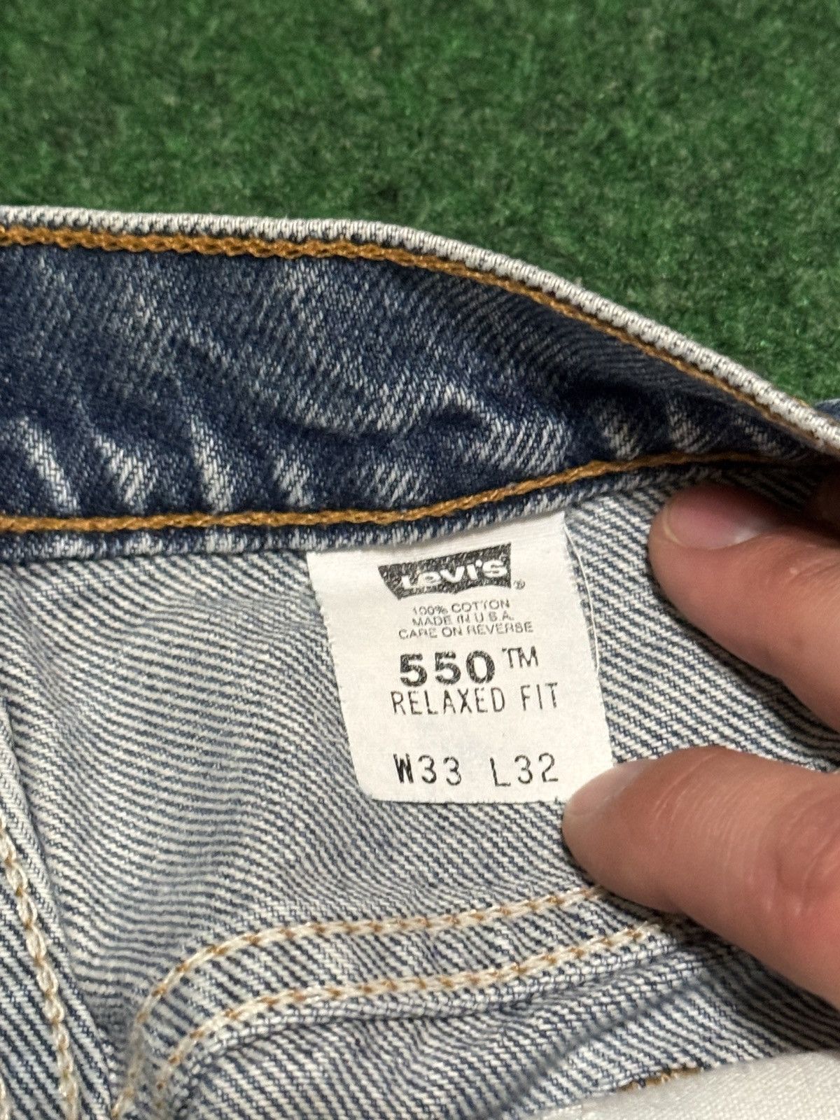 Levi's Vintage Clothing Levis 550 32x32 Relaxed Wide Leg Vintage 90s Grunge Jeans Size US 32 / EU 48 - 4 Thumbnail