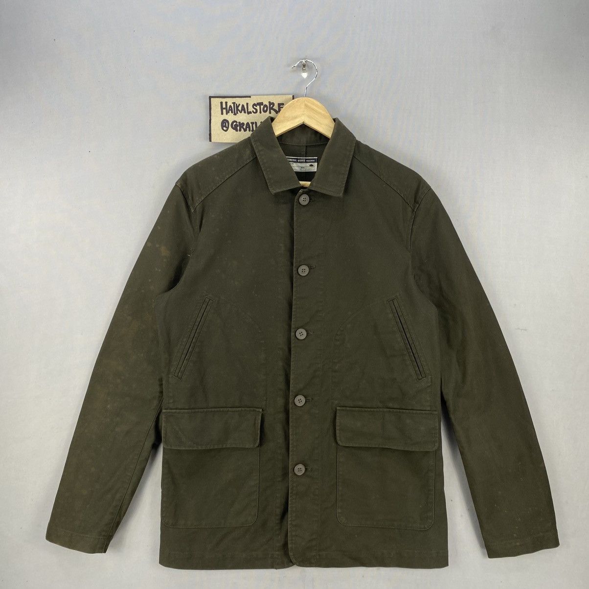 Japanese Brand Michel Klein Homme Olive Green Utility Jacket Size US M / EU 48-50 / 2 - 1 Thumbnail
