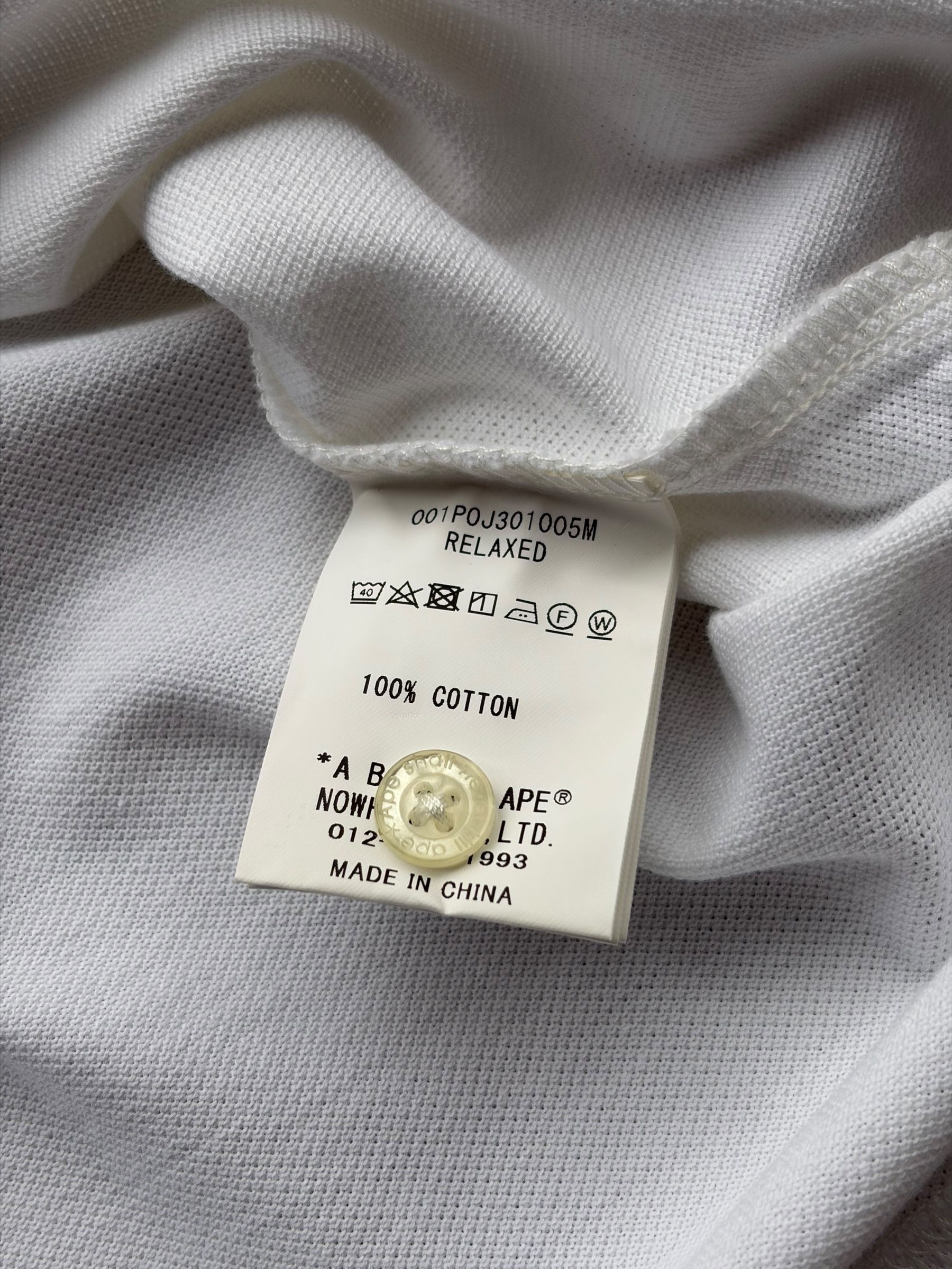 Bape Bape White Mini Ape Head Polo T-Shirt Size US S / EU 44-46 / 1 - 6 Thumbnail