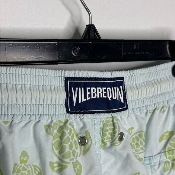 Vilebrequin Vilebrequin Moorea Flocked Turtle Swim Trunks Green Men’s XL Size US 36 / EU 52 - 5 Thumbnail