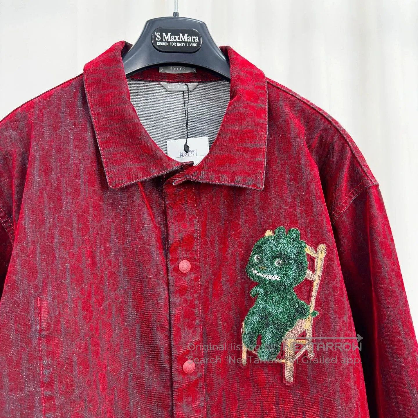 Dior Dior Cartoon Embroidered Flocking Shirt Jacket. Size US M / EU 48-50 / 2 - 3 Thumbnail