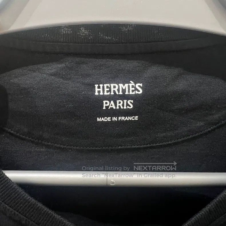 Hermes Hermes Embroidered T-shirt Size S / US 4 / IT 40 - 4 Thumbnail