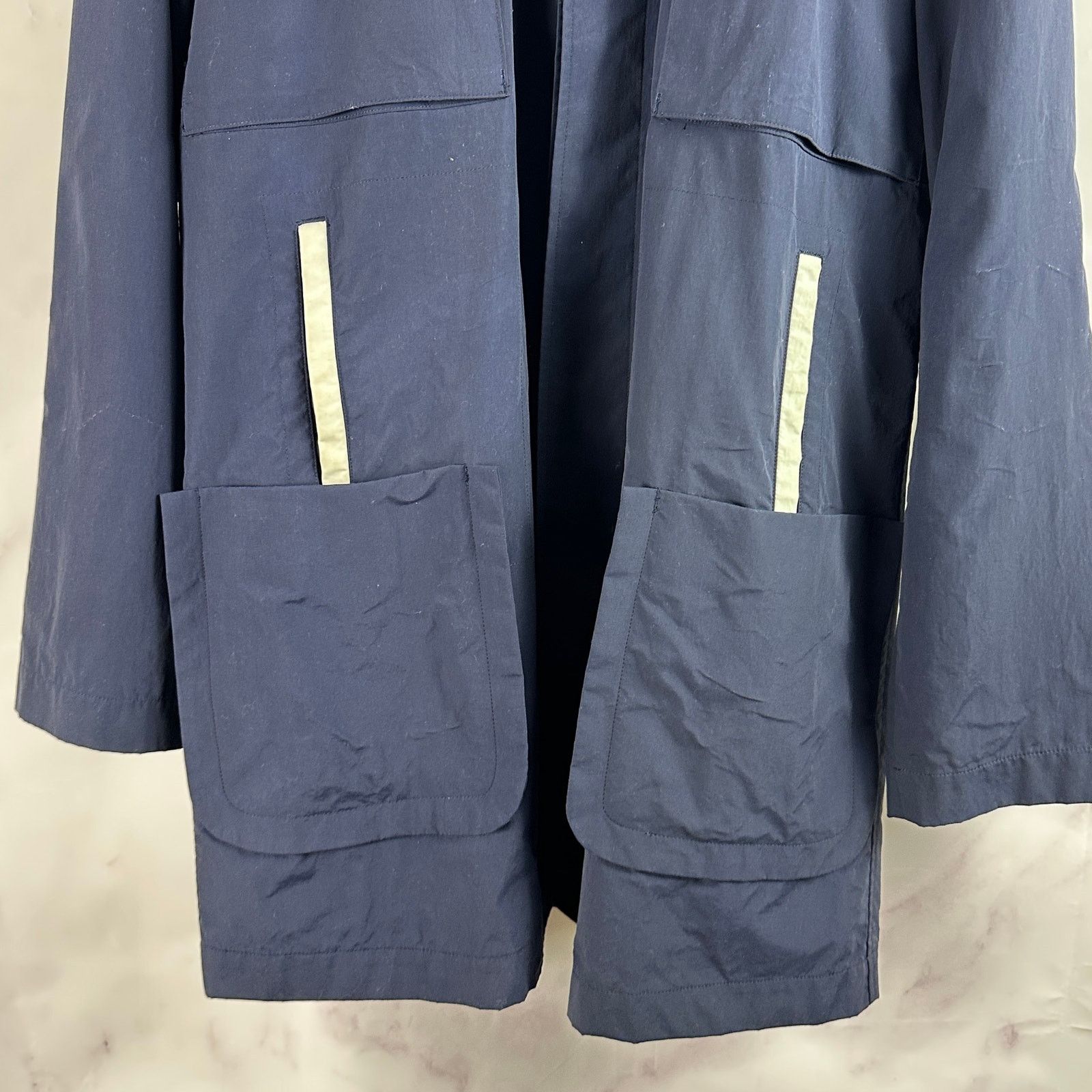 Undercover A/W01 D.A.V.F. Navy Long Coat Size US L / EU 52-54 / 3 - 4 Thumbnail