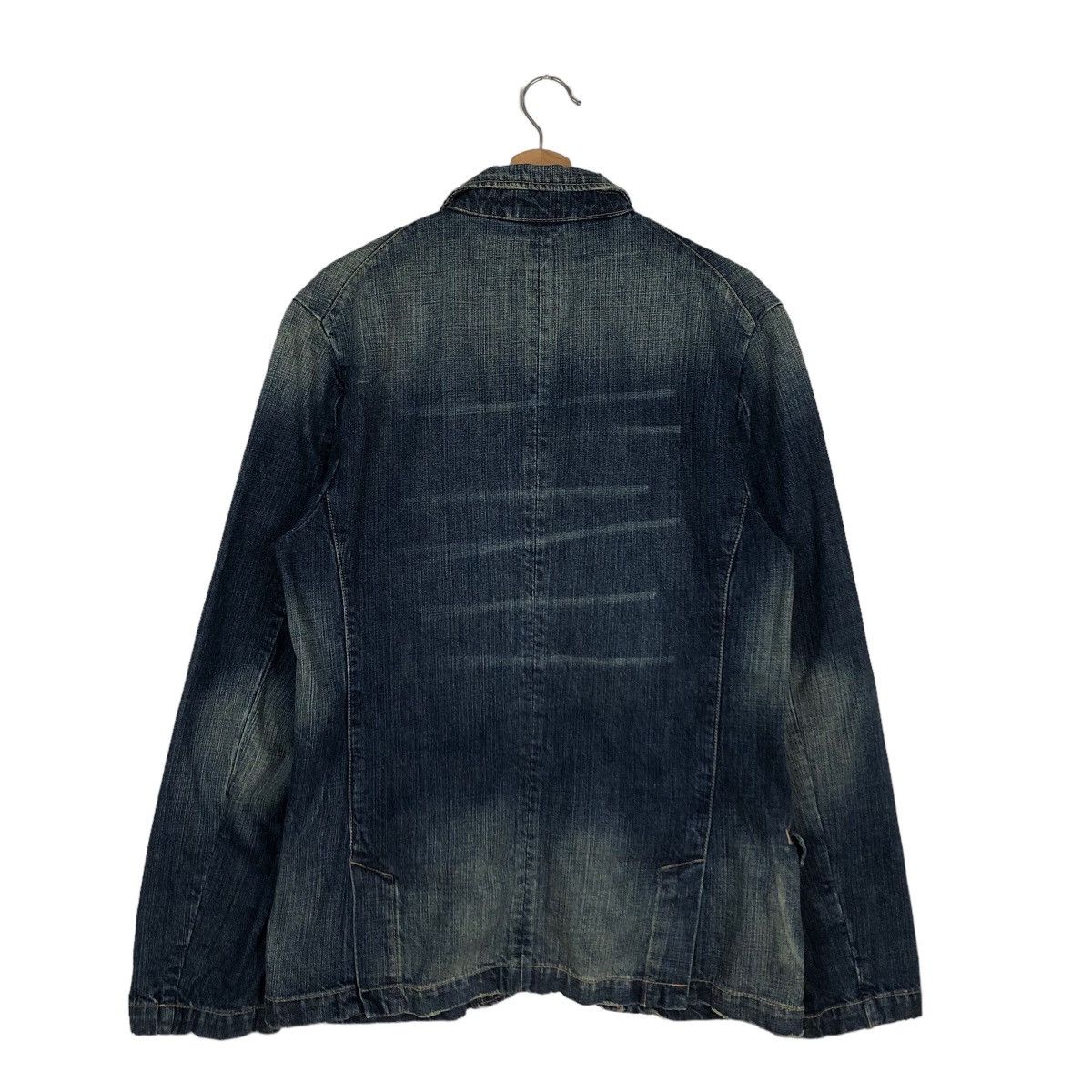 Issey Miyake 🔥90’s VINTAGE HIKORY CHORE DENIM JACKET PTPL JAPAN Size XL / US 12-14 / IT 48-50 - 7 Thumbnail