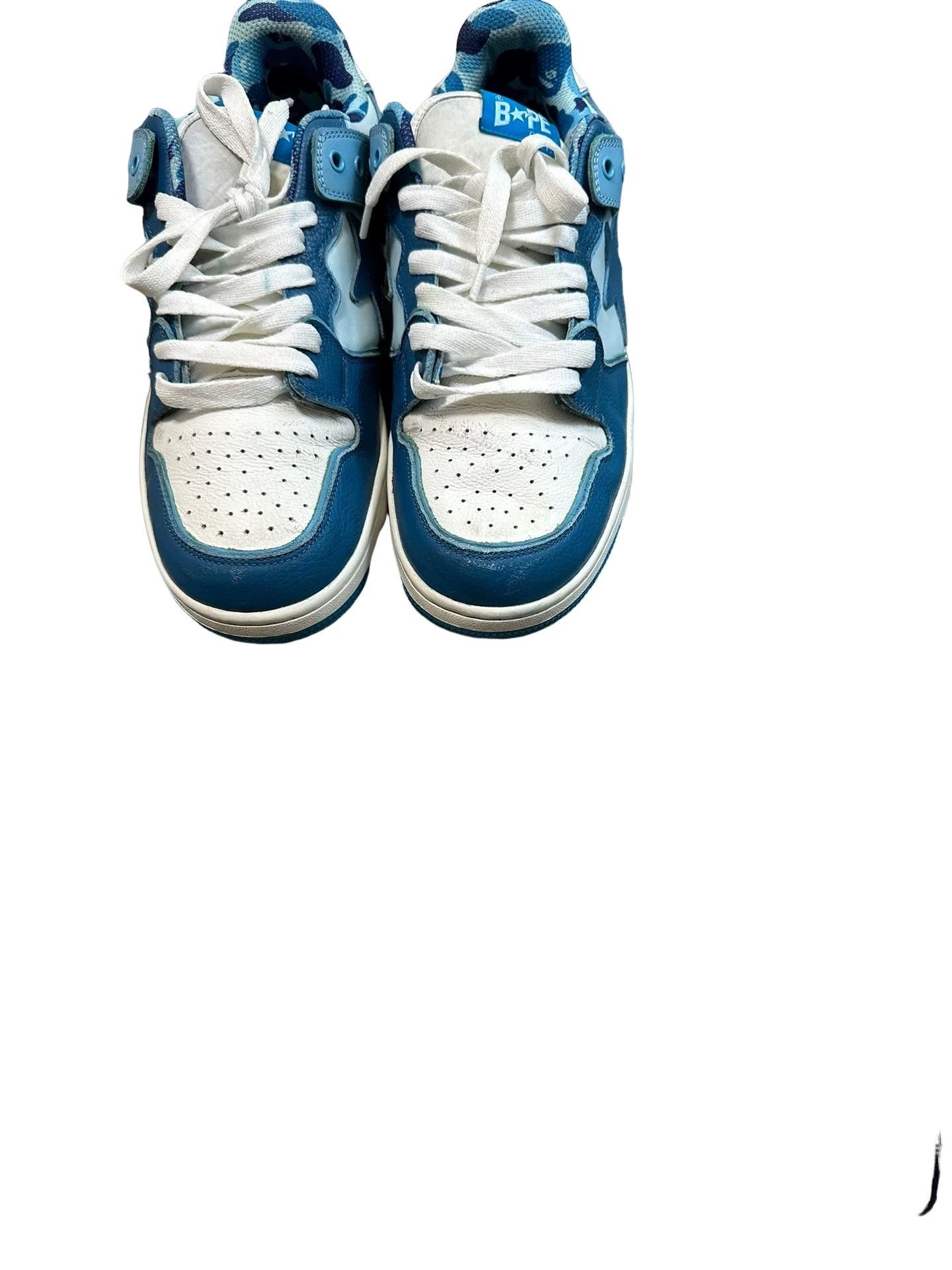Bape BAPE Blue Camo Bapesta Sneakers Size US 12 Size US 12 / EU 45 - 1 Thumbnail