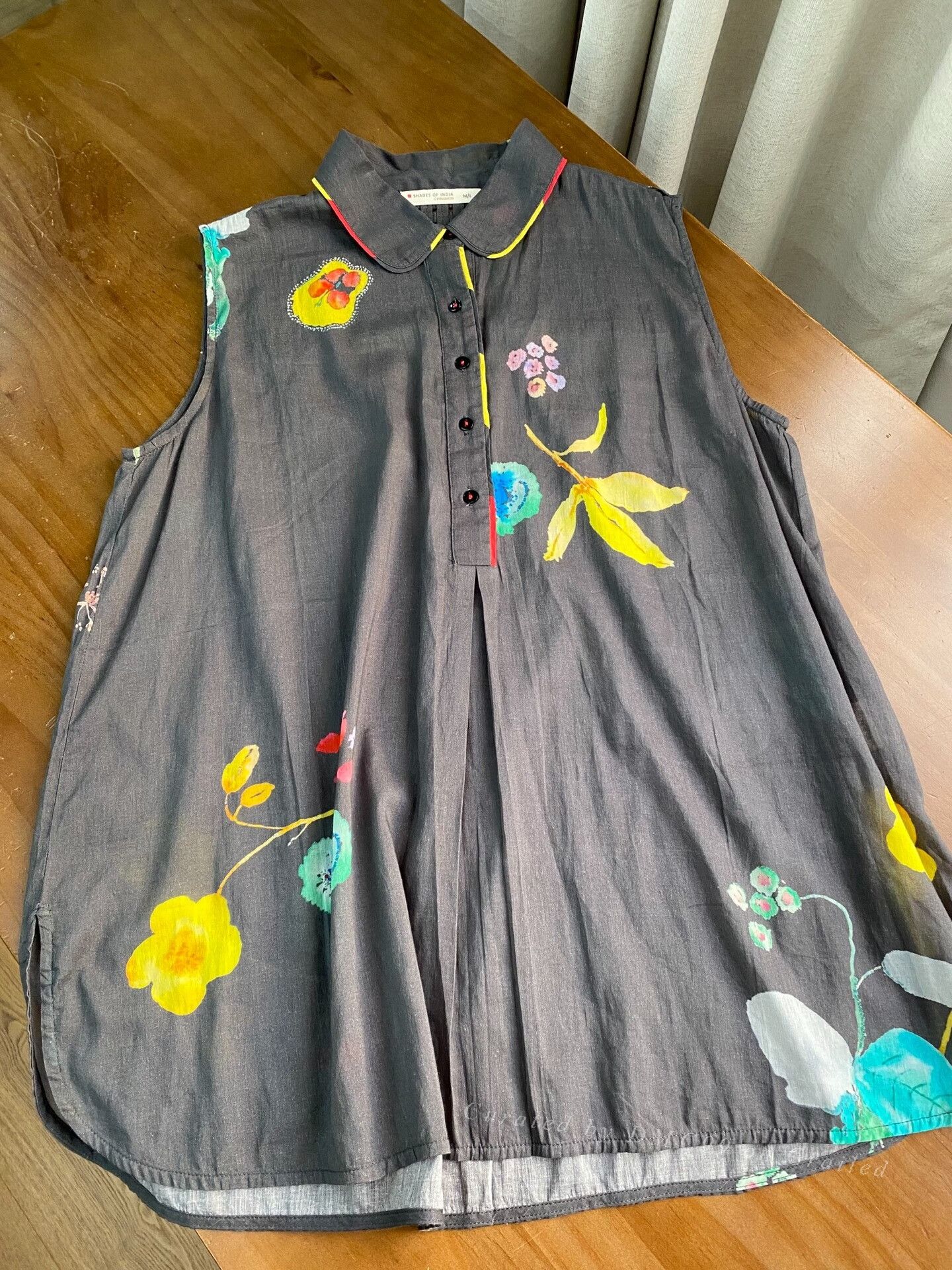 Other Indian Brand Printed Sleeveless Top Size L / US 10 / IT 46 - 1 Thumbnail