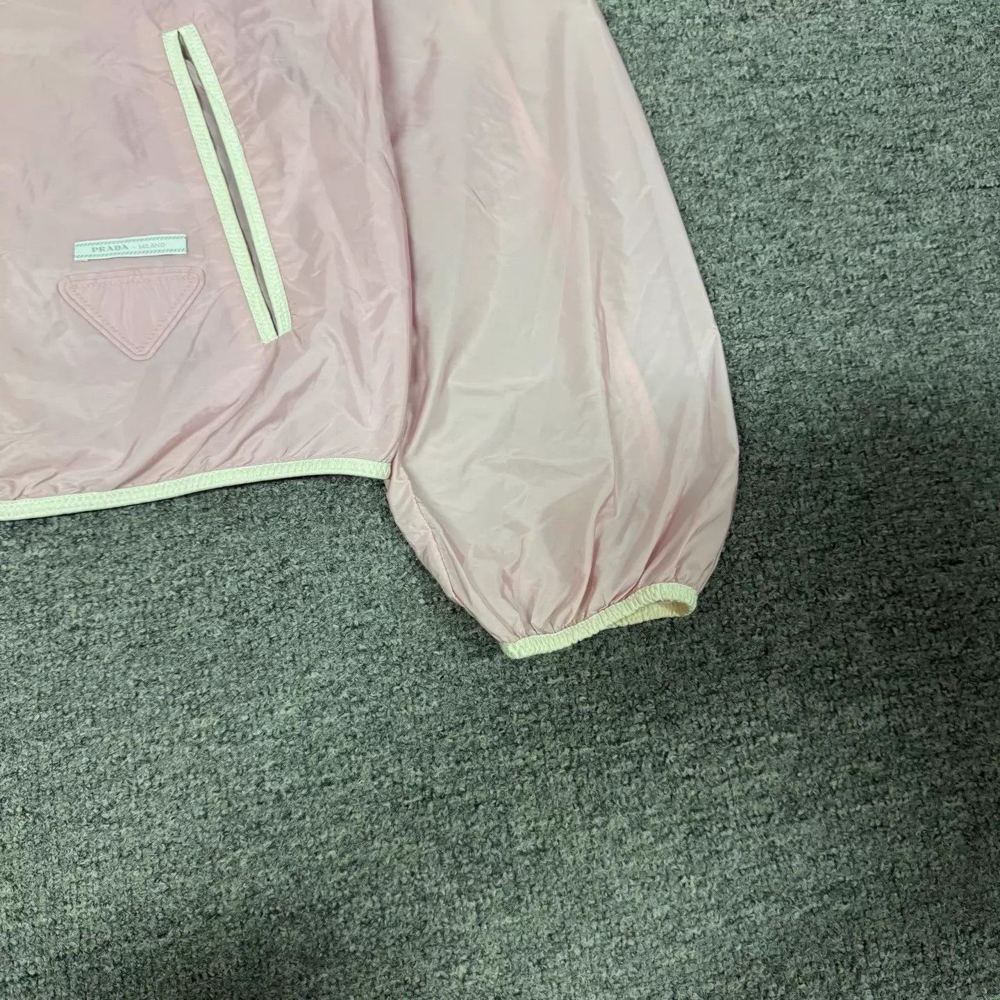 Prada Prada Light Pink Hooded Zip Skin Jacket 99 New Size S / US 4 / IT 40 - 3 Thumbnail