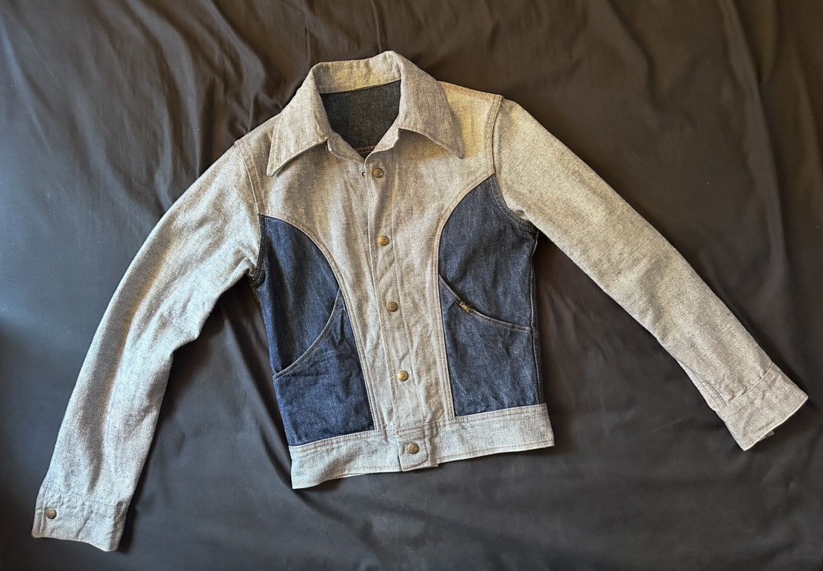 Lee LEE “GEMINI” REVERSIBLE DENIM JACKET c.1976 Size US XS / EU 42 / 0 - 2 Thumbnail