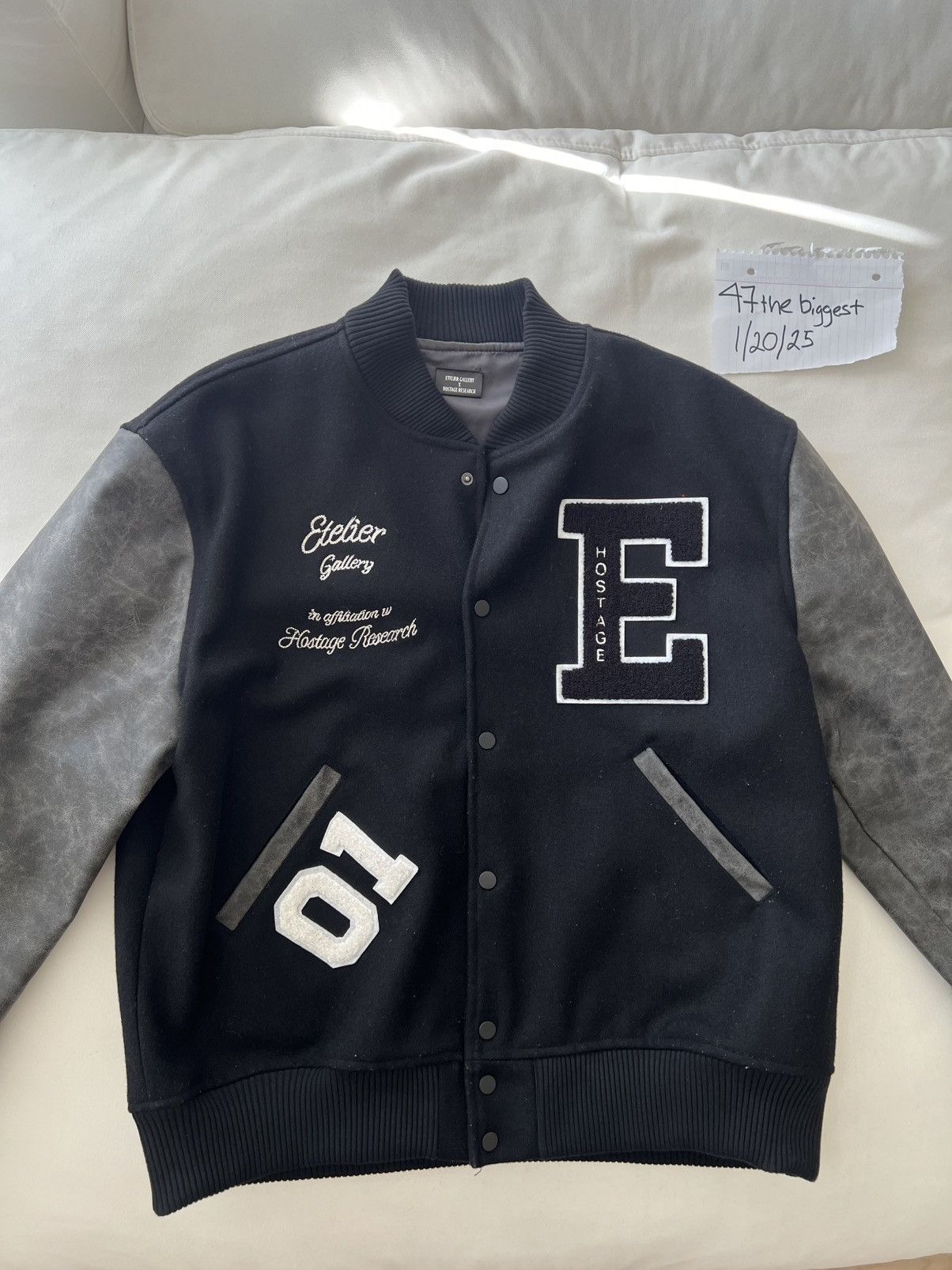 Etelier Gallery Etelier Gallery x Hostage Leather Varsity Size US XL / EU 56 / 4 - 1 Thumbnail