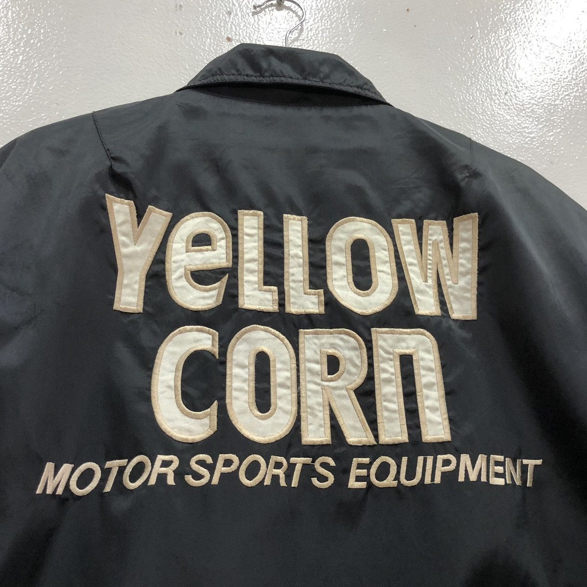 YELLOW CORN VTG Yellow Corn Big Logo Rider Biker Racing Bomber Jacket Size US L / EU 52-54 / 3 - 4 Thumbnail
