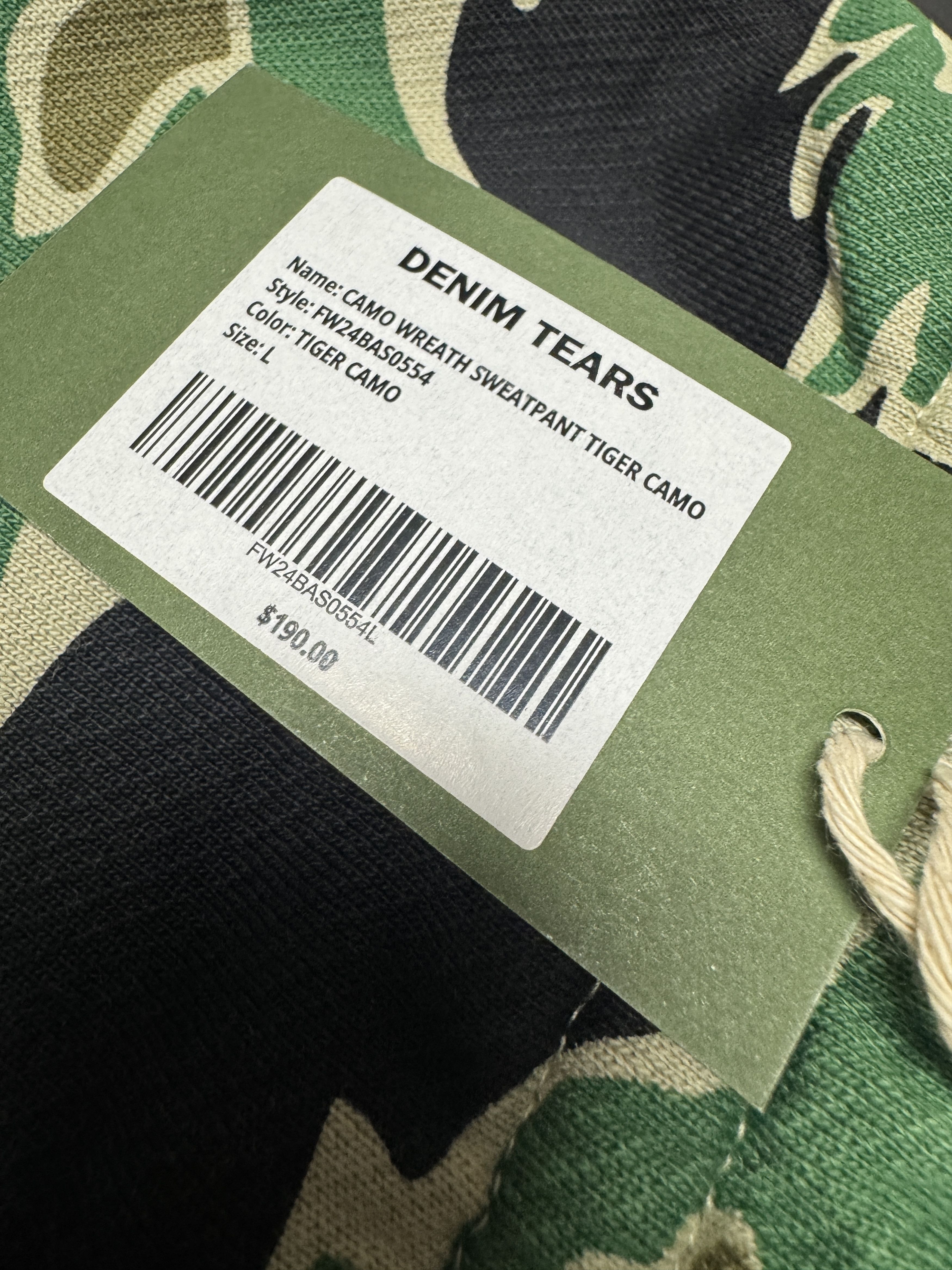 DENIM TEARS Denim tears Green Camo Wreath Sweatpants Size US 36 / EU 52 - 4 Thumbnail