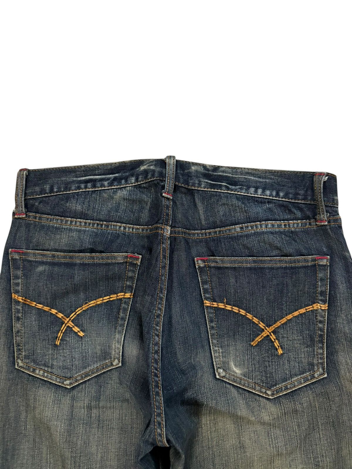 Japanese Brand Vintage Japanese Brand Mud Wash Distressed Loose Jeans Size US 33 - 8 Thumbnail