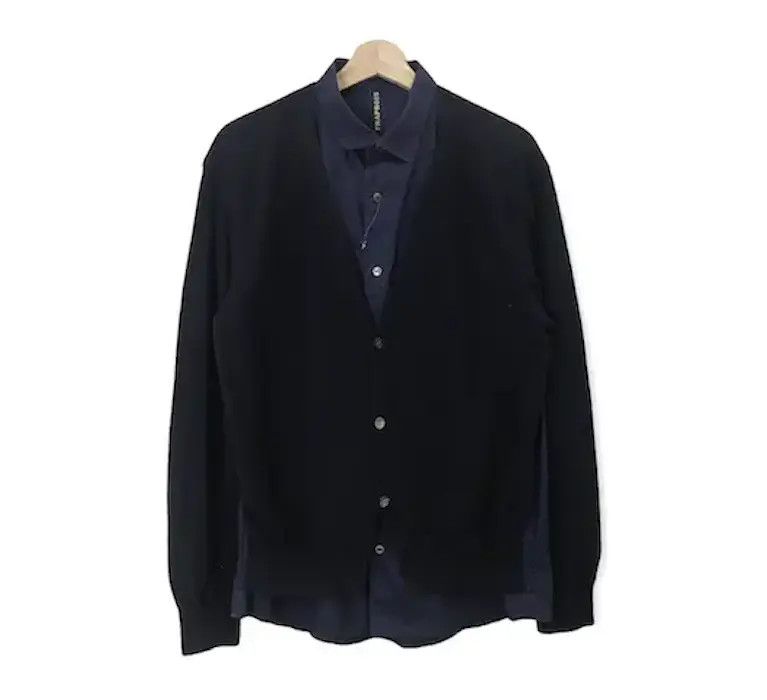 image of Flannel x Frapbois Plain Cardigan Style Shirt Button Up, Men's (Size Medium)
