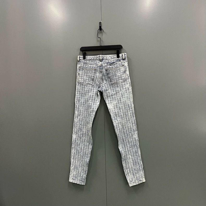 Givenchy Givenchy Size31 4G Bleached Skinny Jeans Size US 31 - 2 Thumbnail