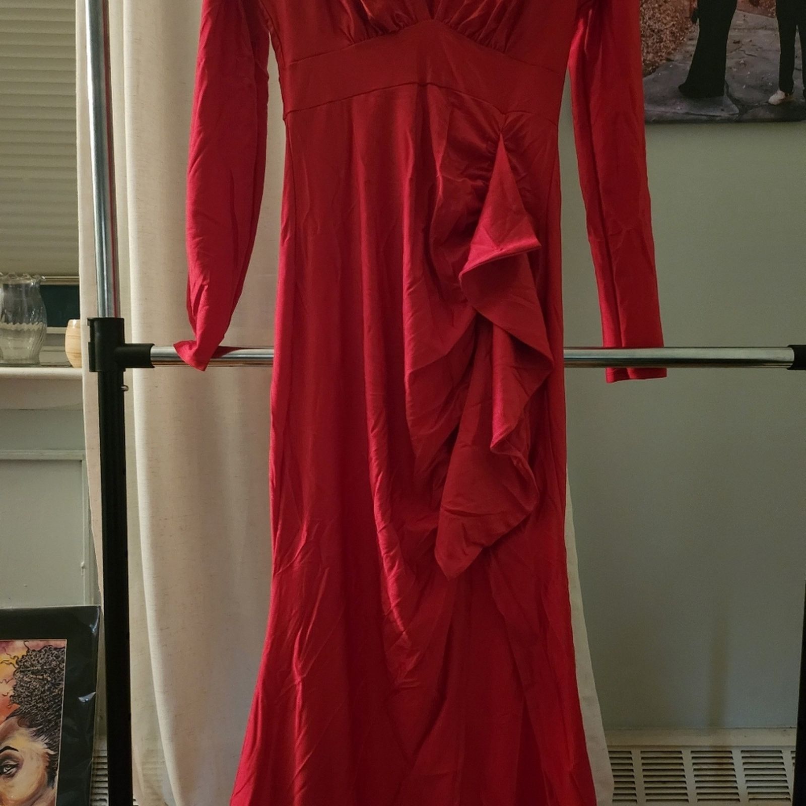 Other Fashion nova Liliana Ruffle maxi dress Size L / US 10 / IT 46 - 3 Thumbnail