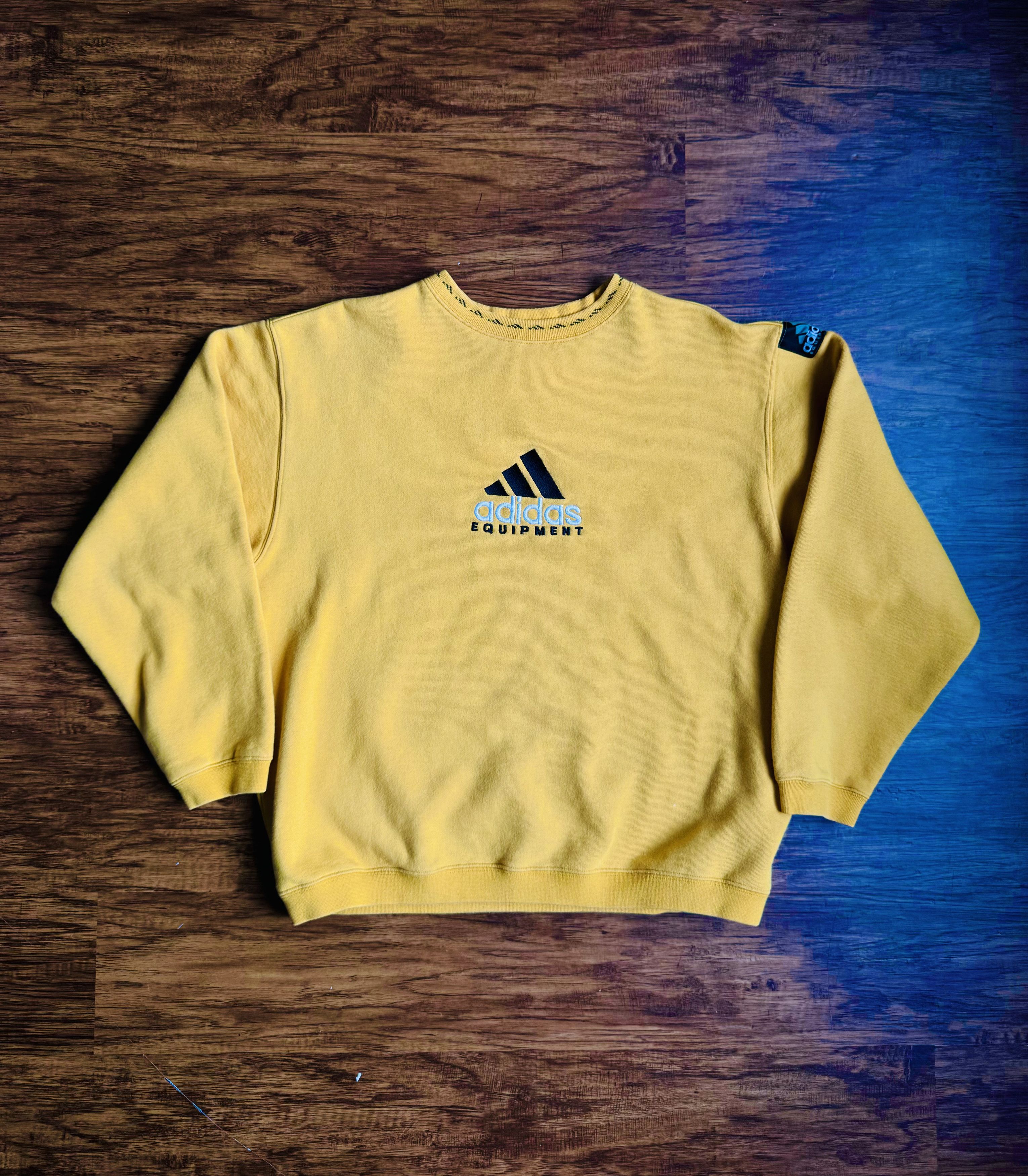 Adidas Equipment Sweatshirt Yellow Grailed