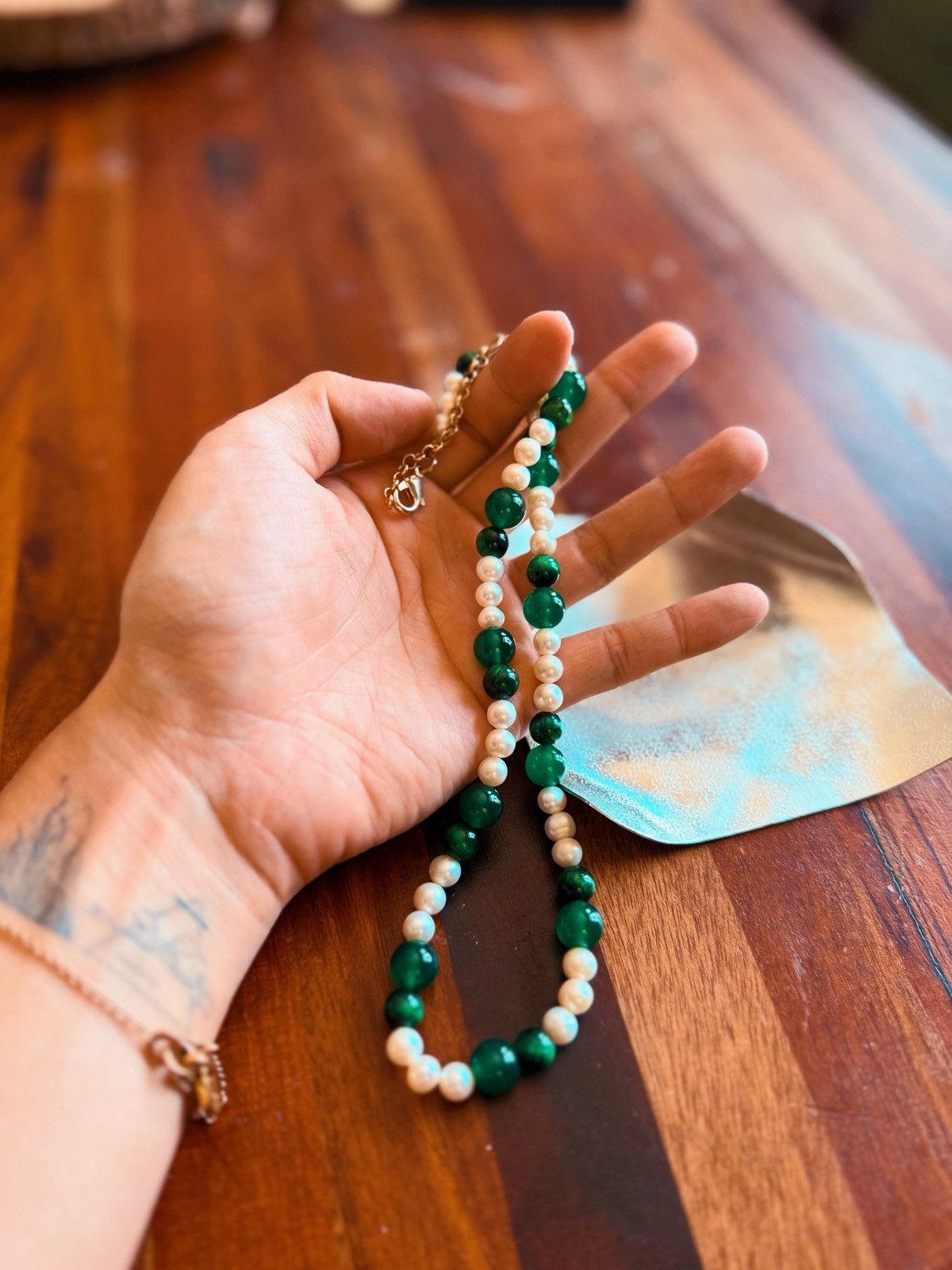 Other Jade and Freshwater Pearl Necklace Size ONE SIZE - 2 Thumbnail