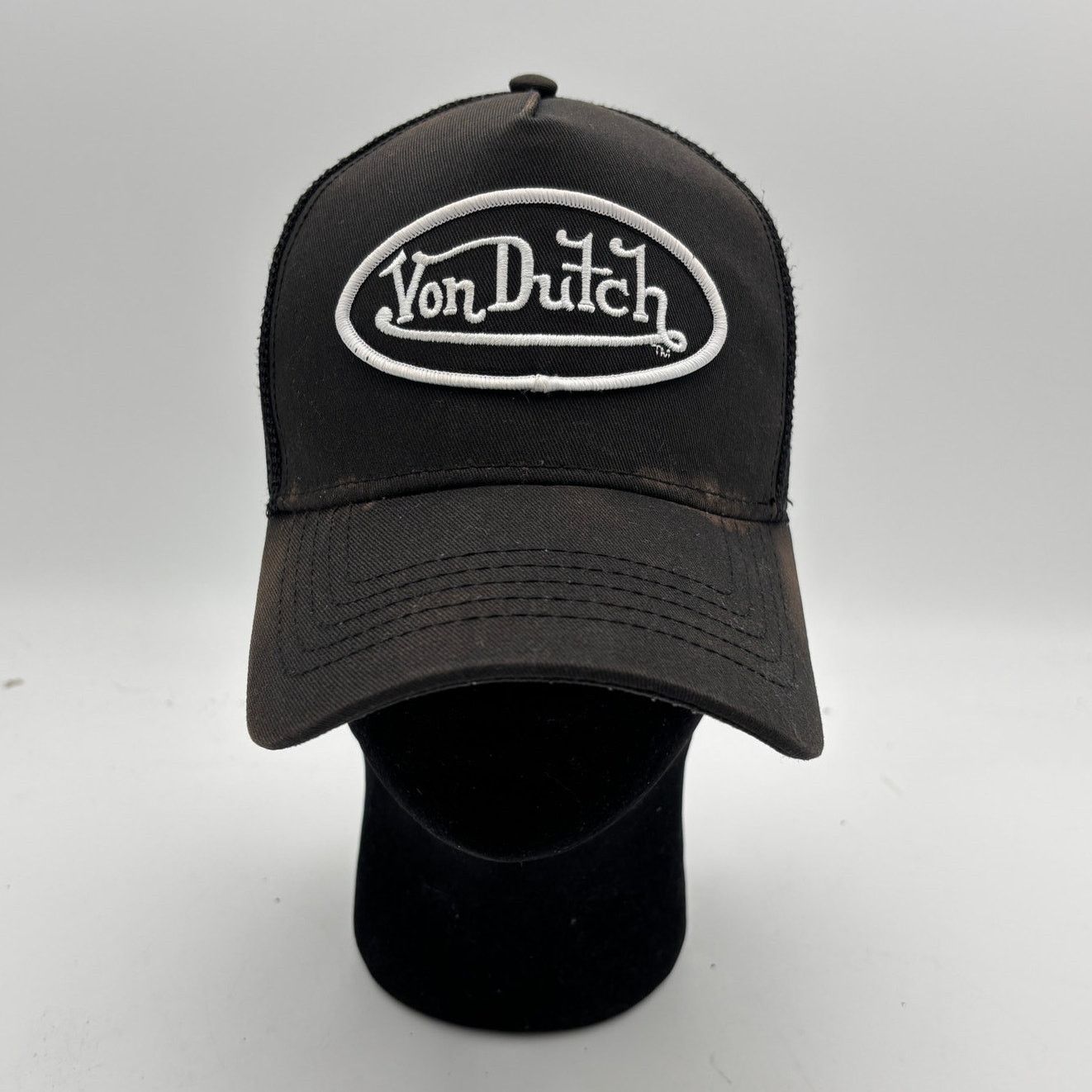 Von Dutch Von Dutch Classic Trucker Snapback Hat Y2K Grunge Biker Size ONE SIZE - 1 Thumbnail