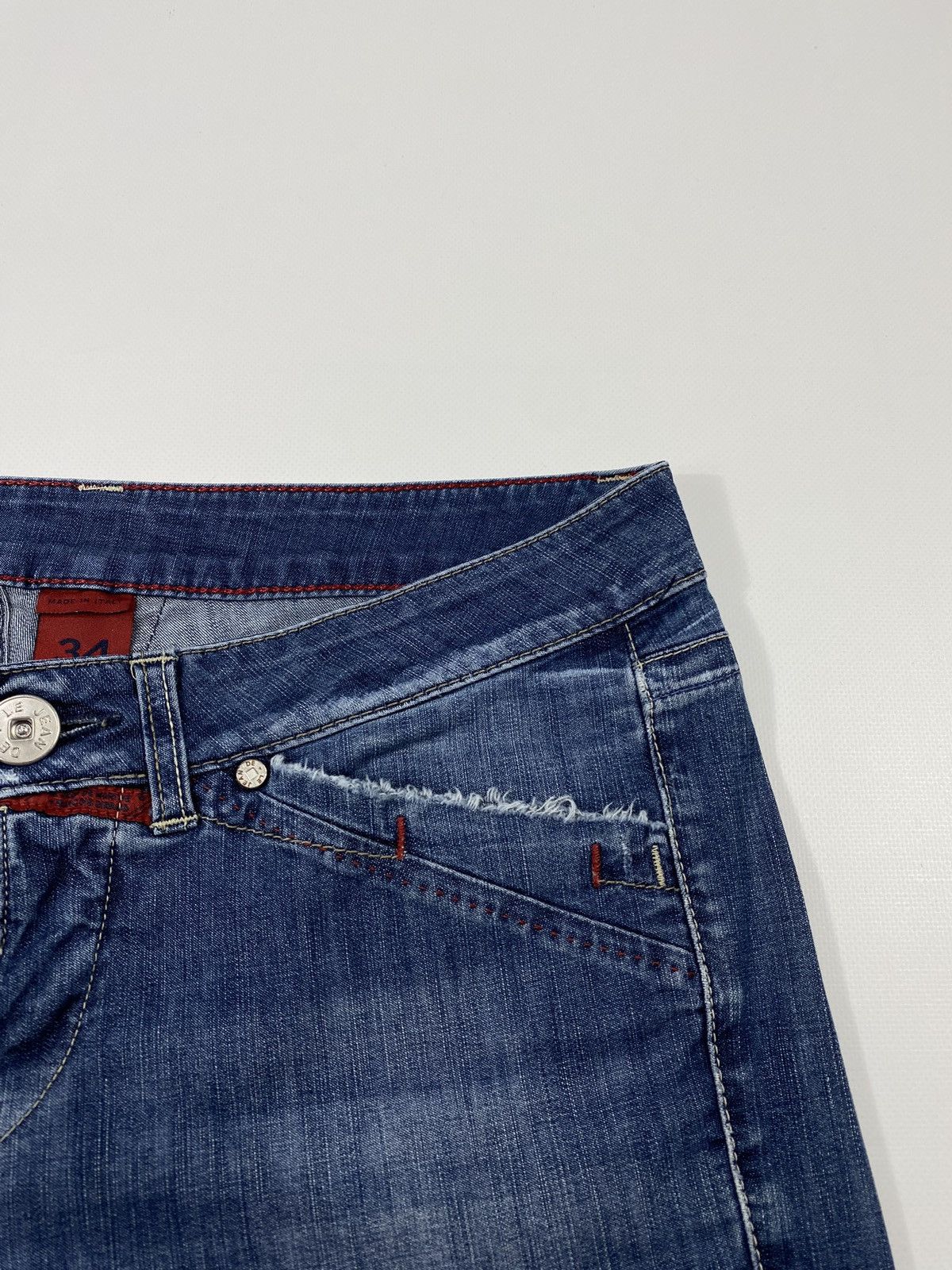 Marithe + Francois Girbaud LASTDROP🔥Y2K Le Jean De Marithe Francois Girbaud Mini Shorts Size 34" / US 12 / IT 48 - 5 Thumbnail