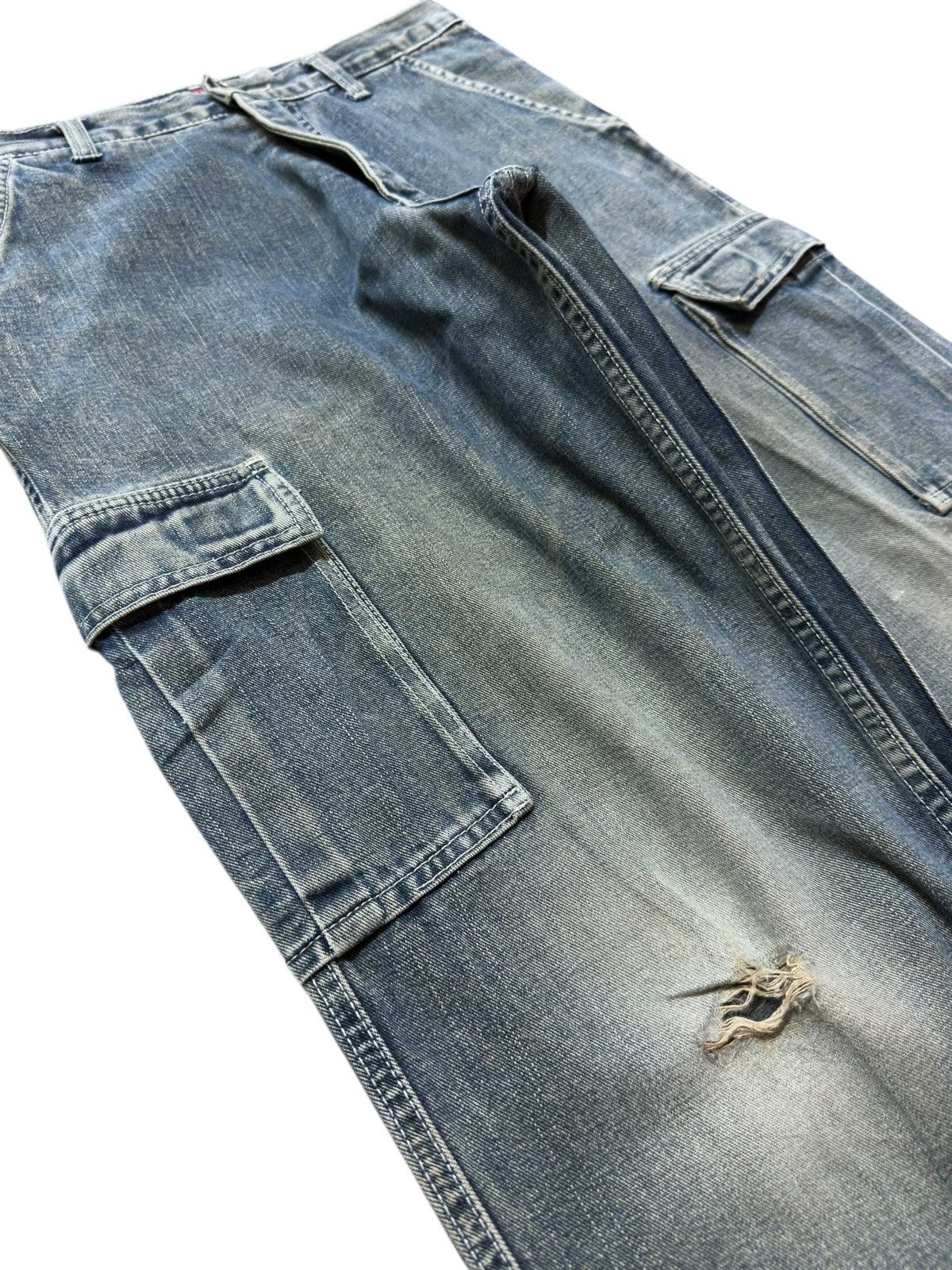 Quiksilver Vintage Quiksilver Carpentre Cargo Grunge Denim Size US 29 - 6 Thumbnail