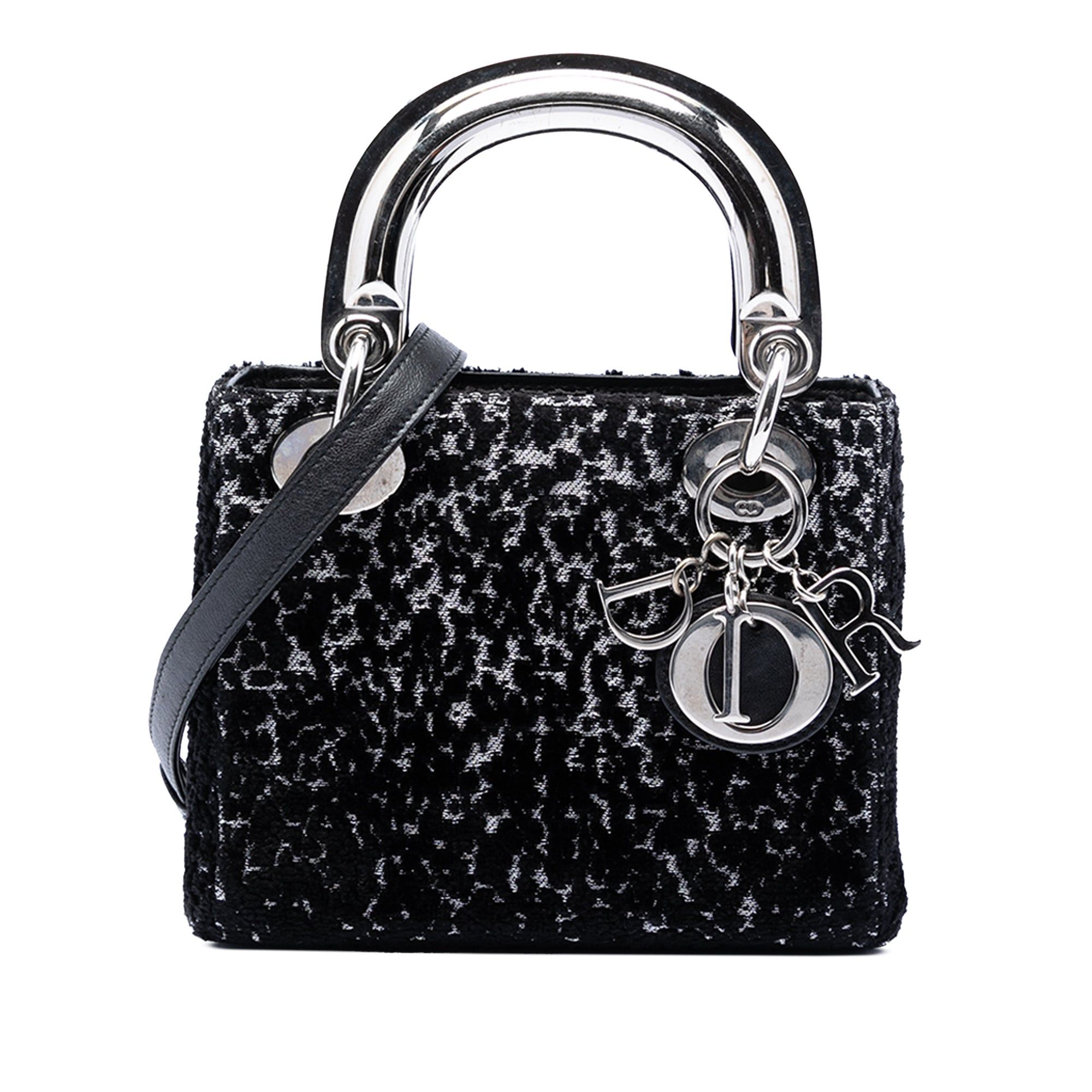 Dior Mini Fabric Lame Lady Dior Size ONE SIZE - 1 Thumbnail