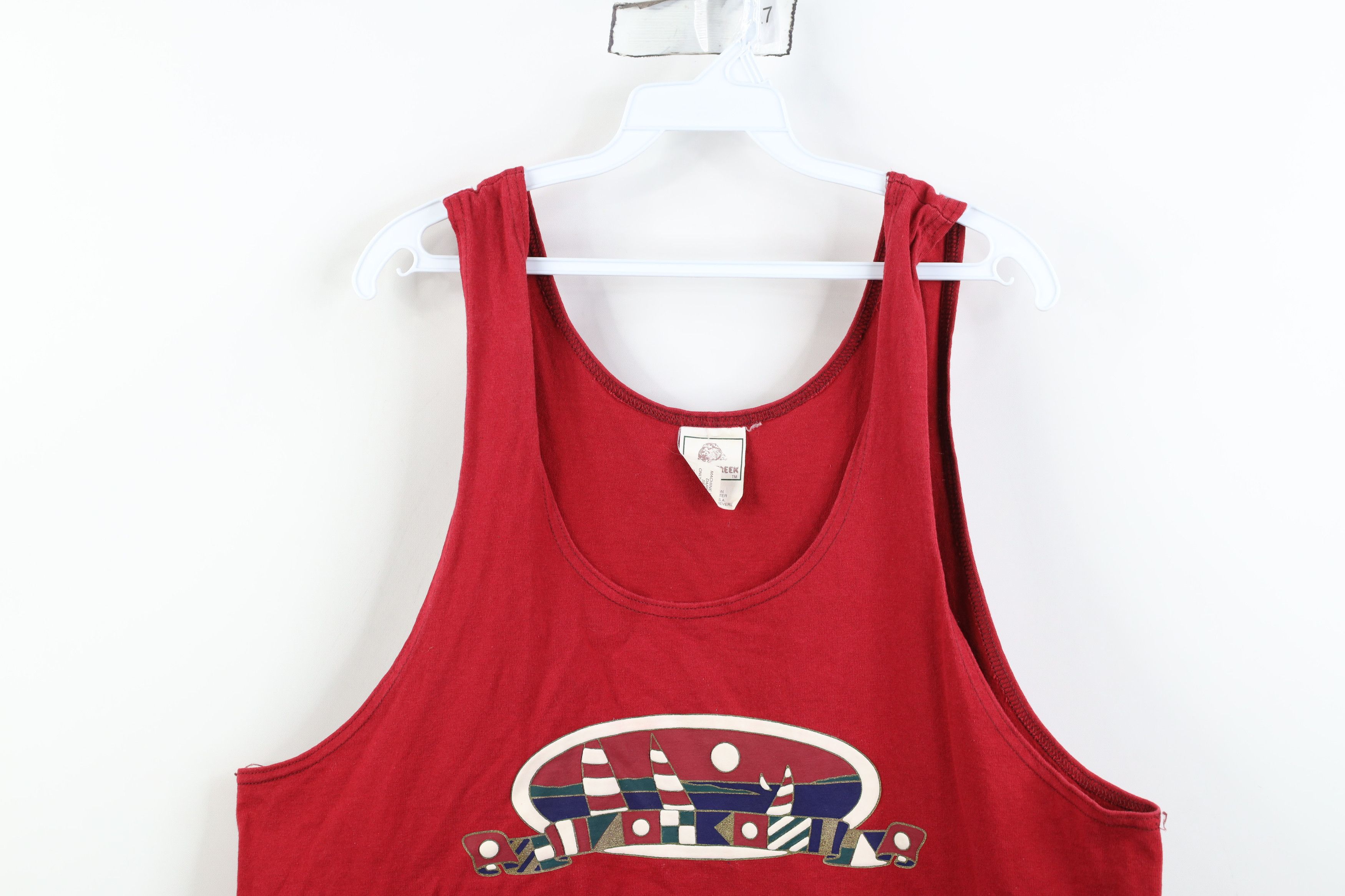 Vintage Vintage 90s Streetwear Florida Sailing Tank Top T-Shirt Size US L / EU 52-54 / 3 - 2 Thumbnail