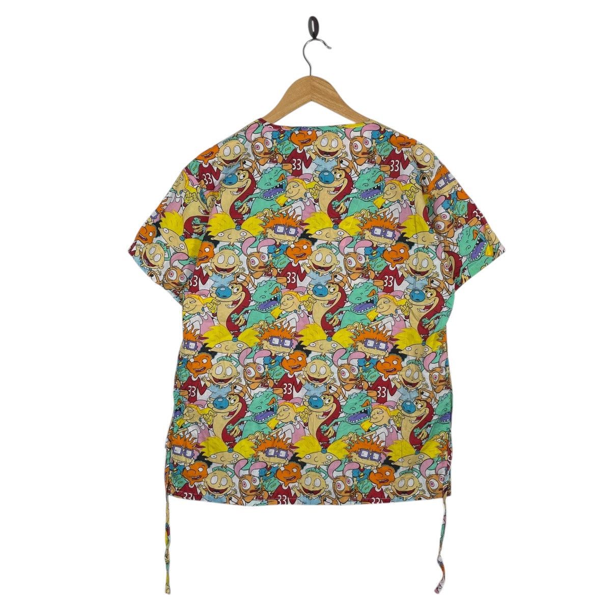 Nickelodeon Nickelodeon Rugrats Ren & Stimpy All Over Print Scrub Top Size M / US 6-8 / IT 42-44 - 4 Thumbnail