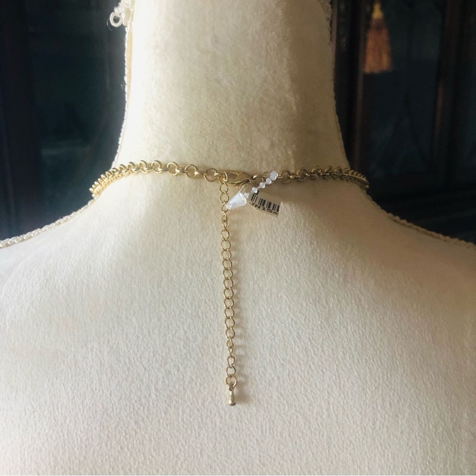 Jewelry Large marquis faceted light brown topaz crystal necklace NWT Size ONE SIZE - 7 Thumbnail
