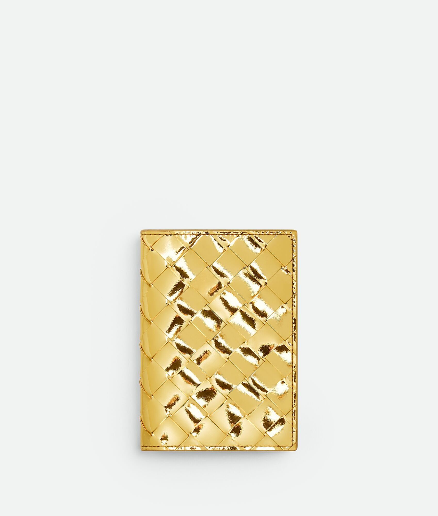 Bottega Veneta o1lf3ng10525 Size: OS / Intrecciato Passport Case in Gold Size ONE SIZE - 1 Thumbnail