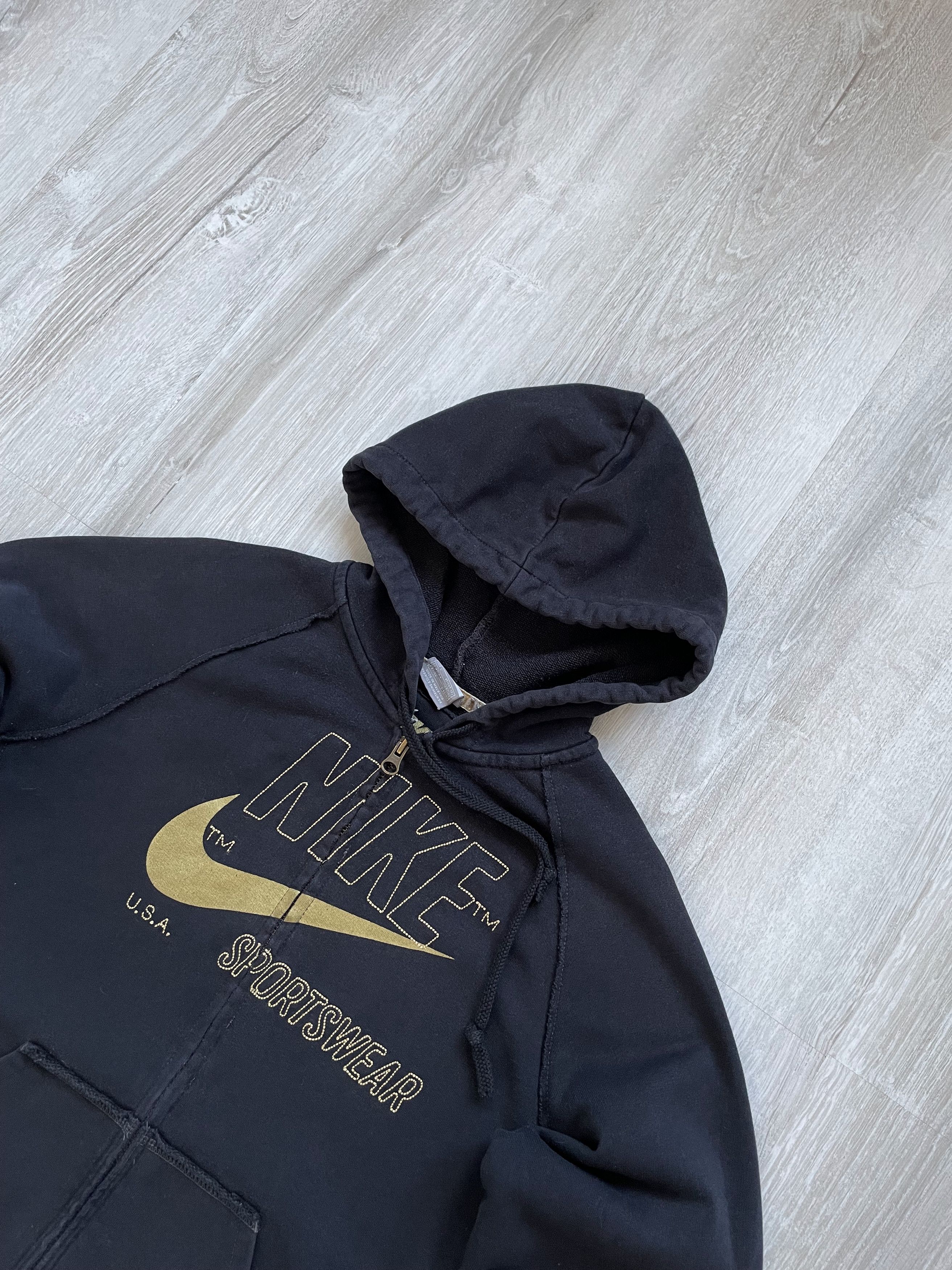 Nike Vintage Y2K Nike Big Logo Swoosh Zip Hoodie Size US XS / EU 42 / 0 - 2 Thumbnail