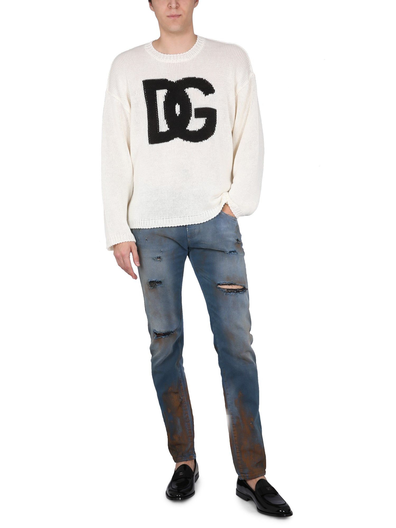 Dolce & Gabbana o1y0125 Jeans in Blue/Brown Size US 36 / EU 52 - 4 Thumbnail