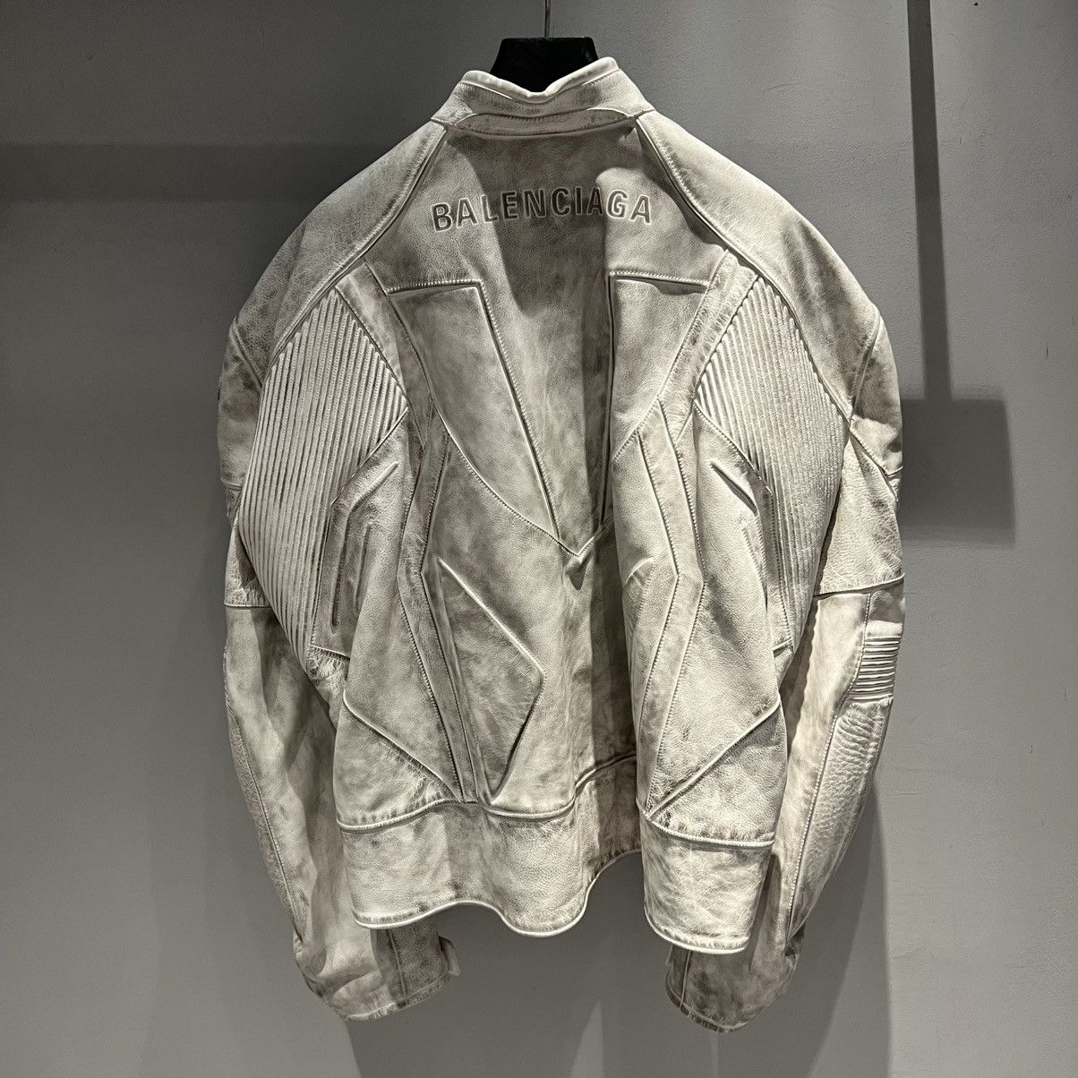 Balenciaga Balenciaga Oversized Biker Jacket Size US L / EU 52-54 / 3 - 3 Thumbnail
